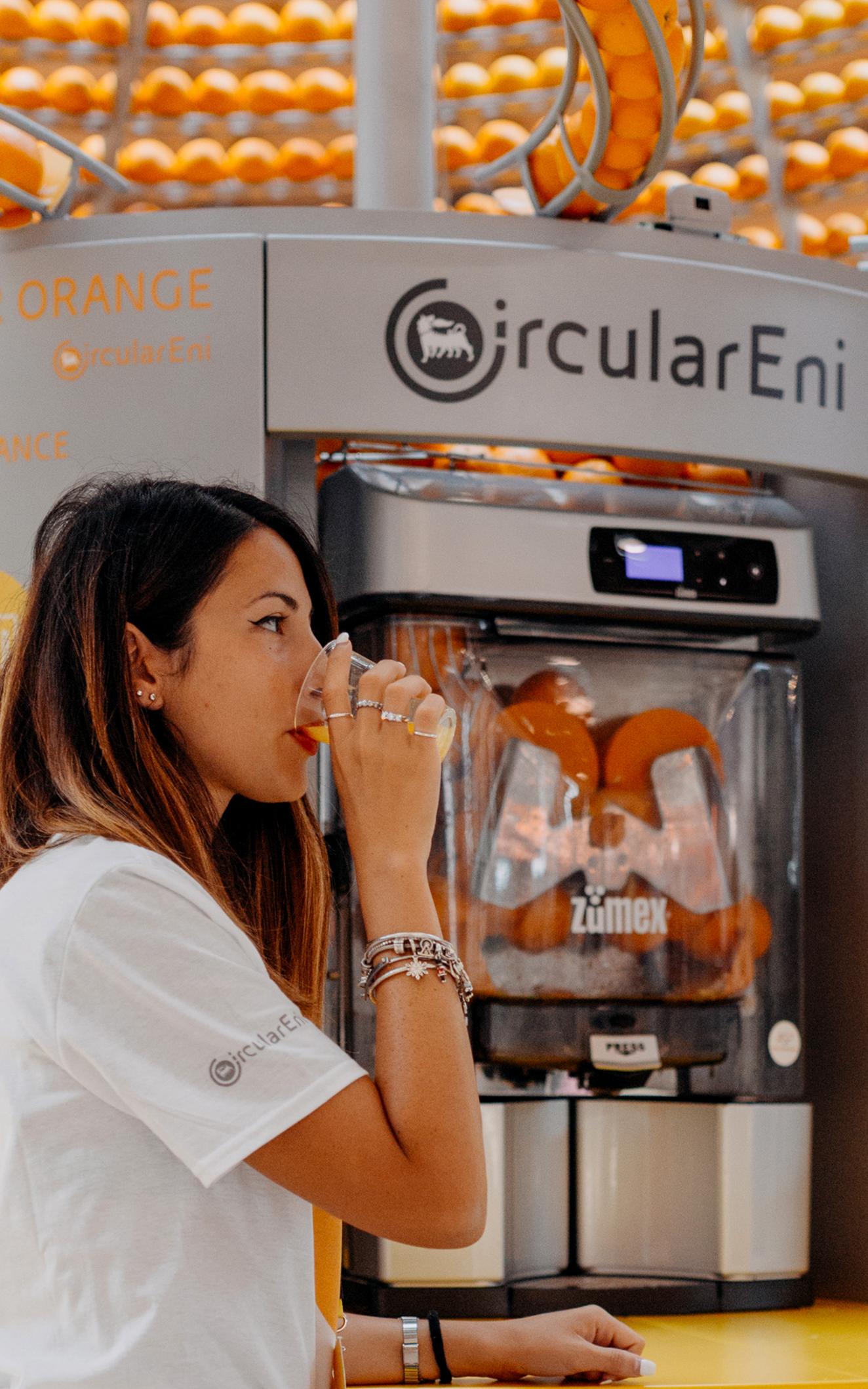 Beautiful News-Woman drinking orange juice