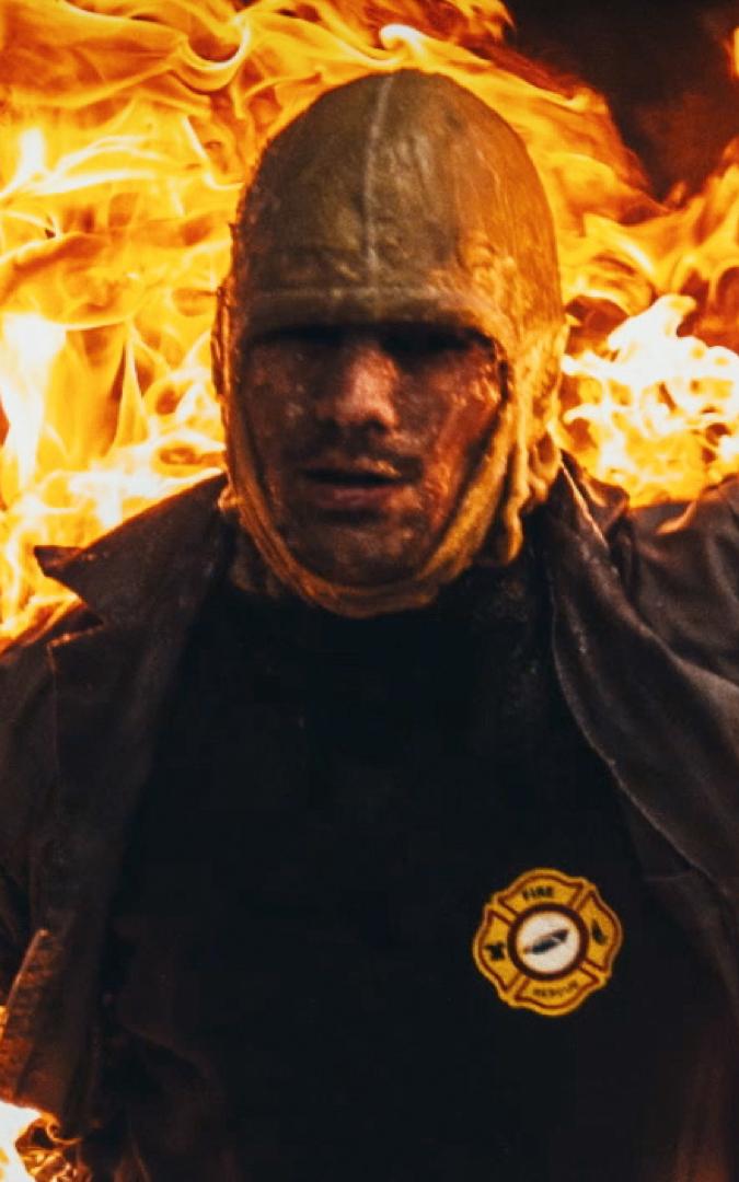 Man on fire