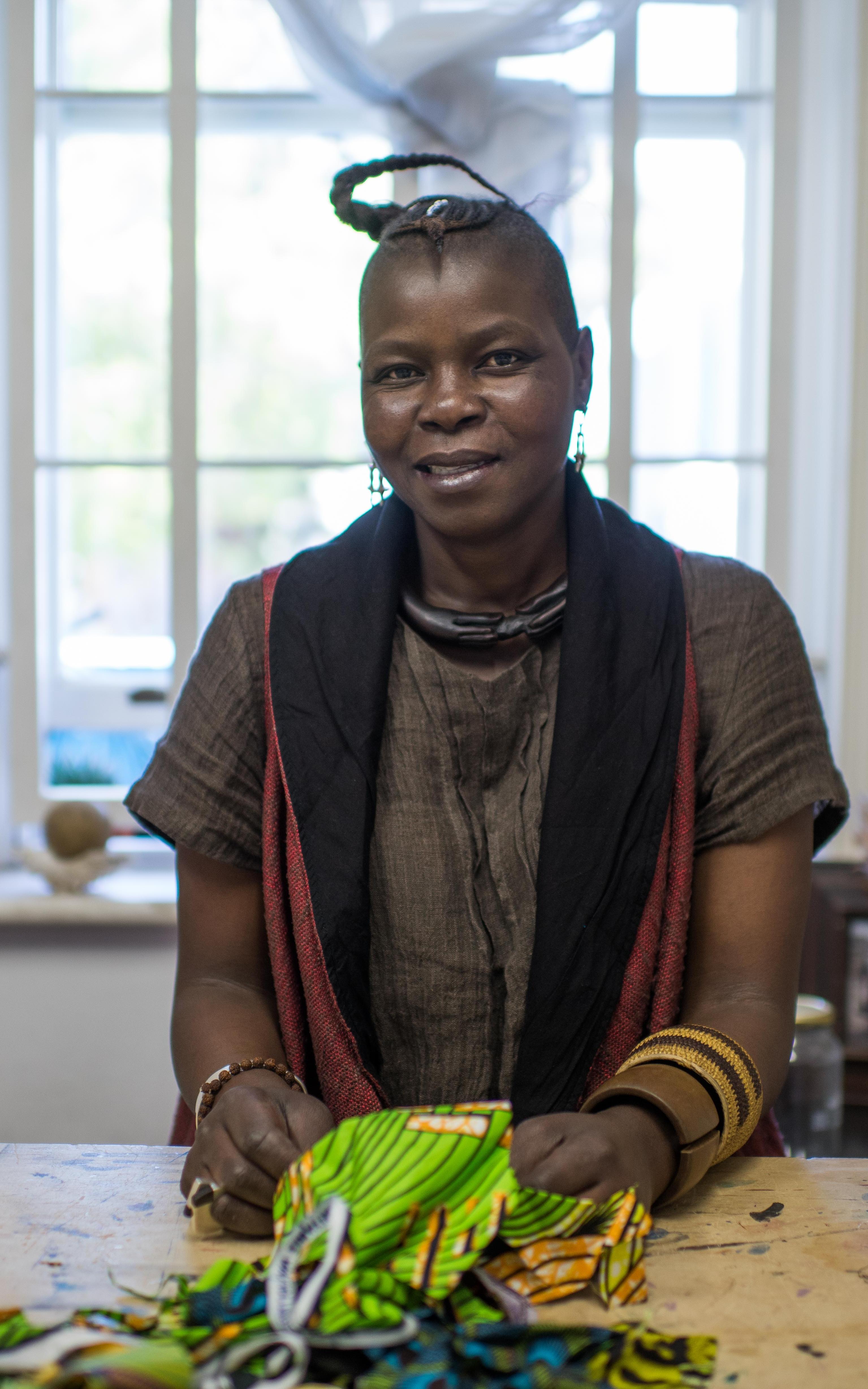 Woman smiling at camera