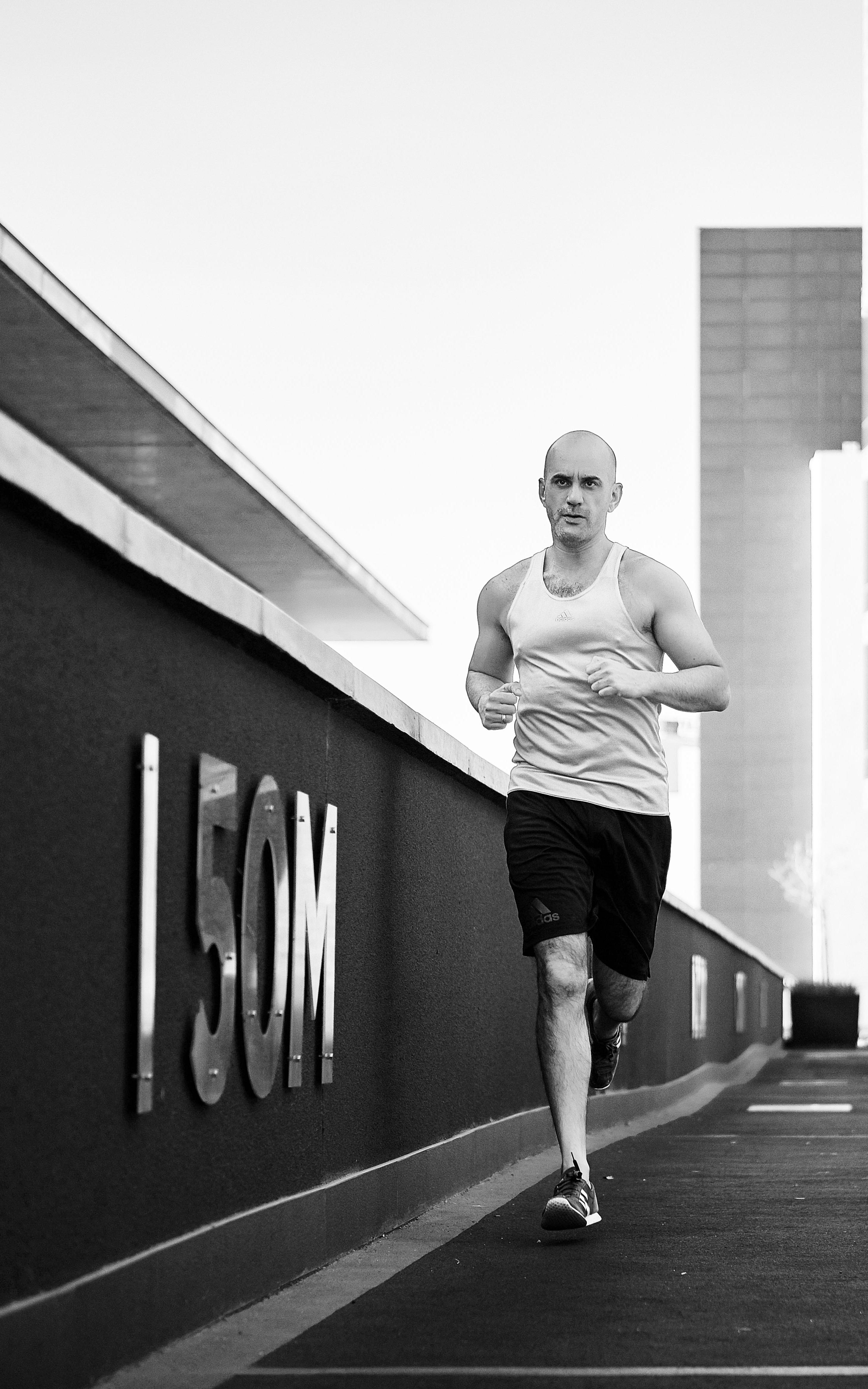 Man running. 