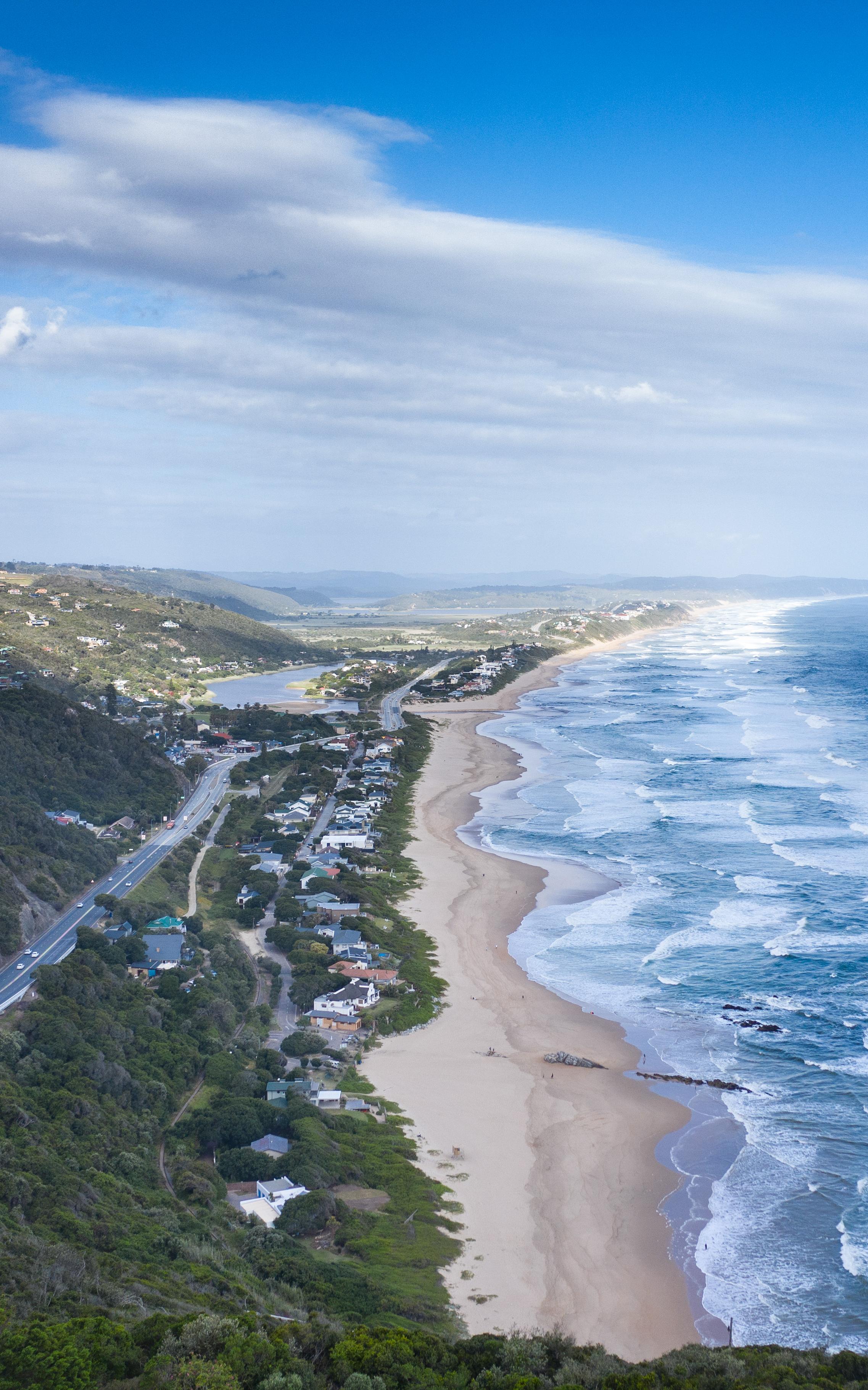 Wilderness beachfront.