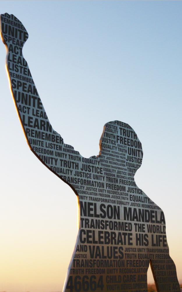 local artists created 67 installations, to represent former president's life.