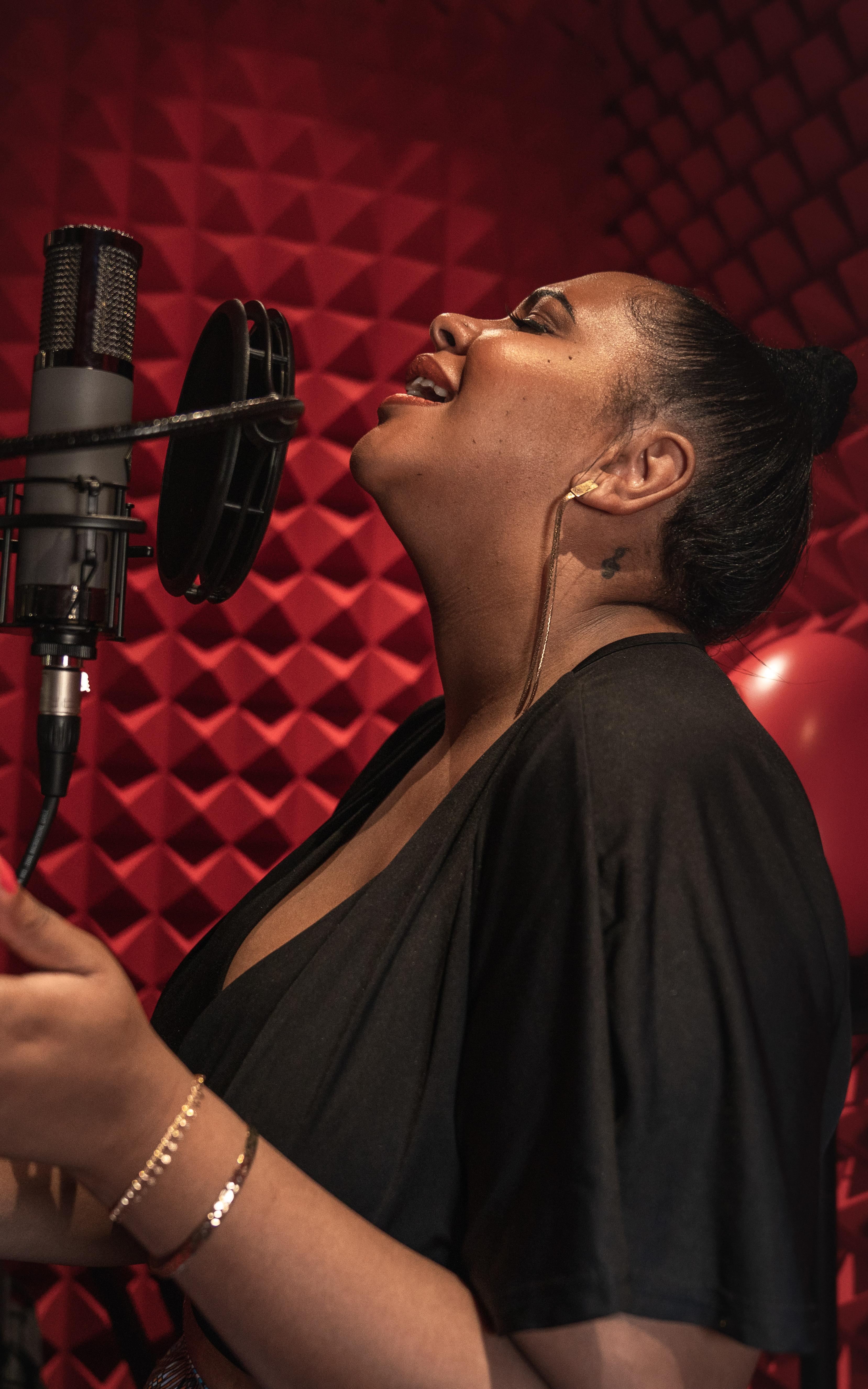 she healed herself from the past through singing.
