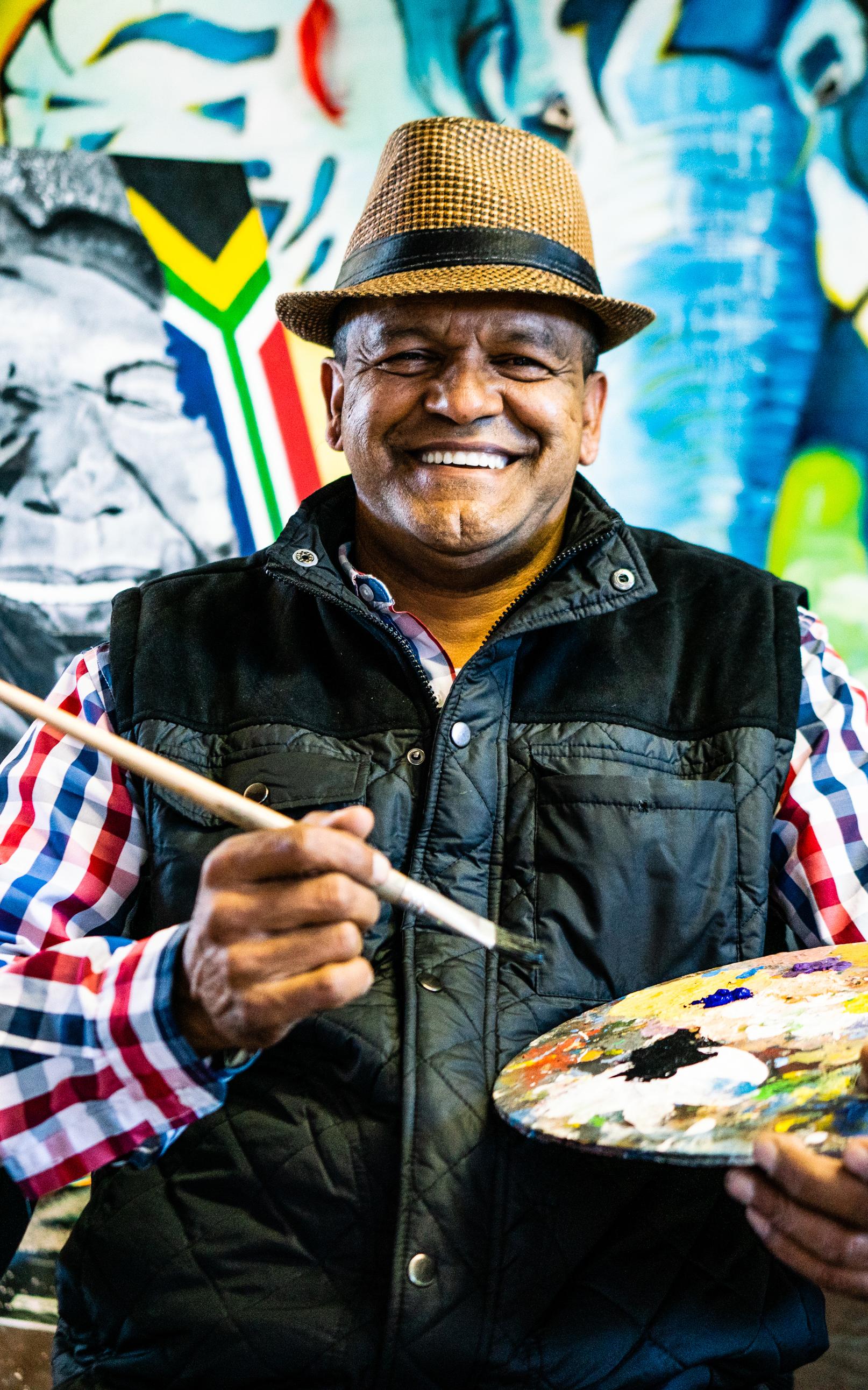  Jeneker began offering free drawing classes to schools in Mitchells Plain.