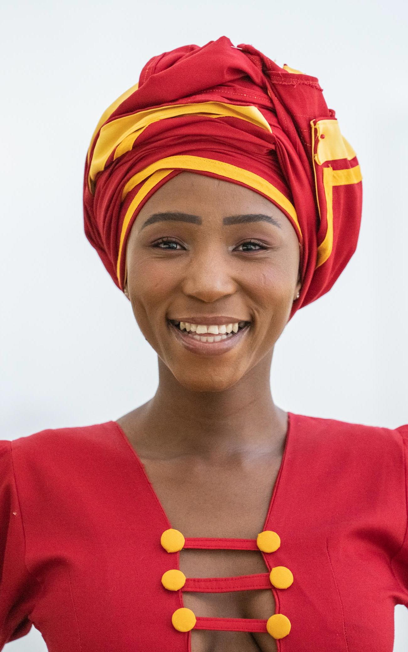 A model who is no embarrassed from her scars.