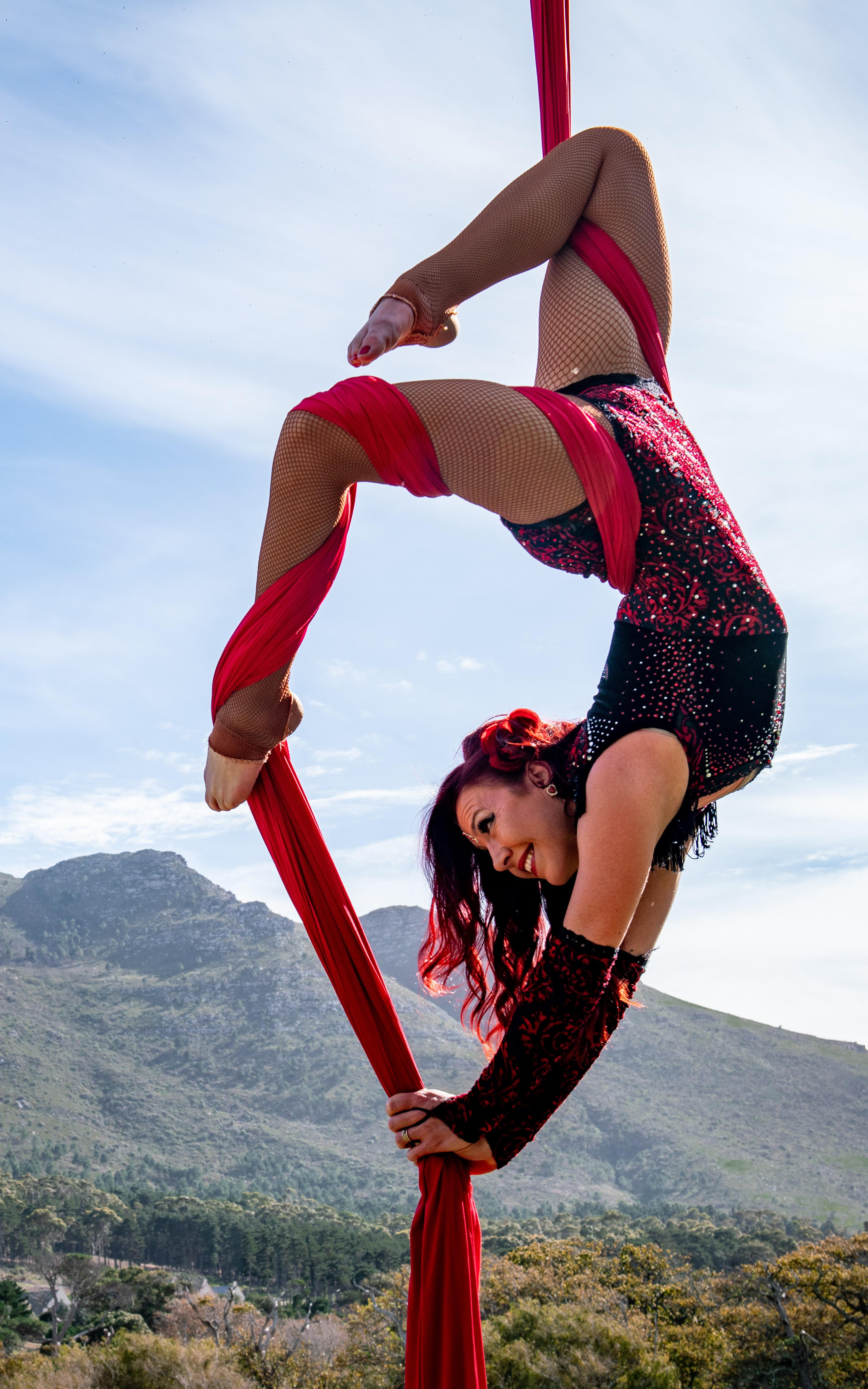 The sky is this dancer’s stage
