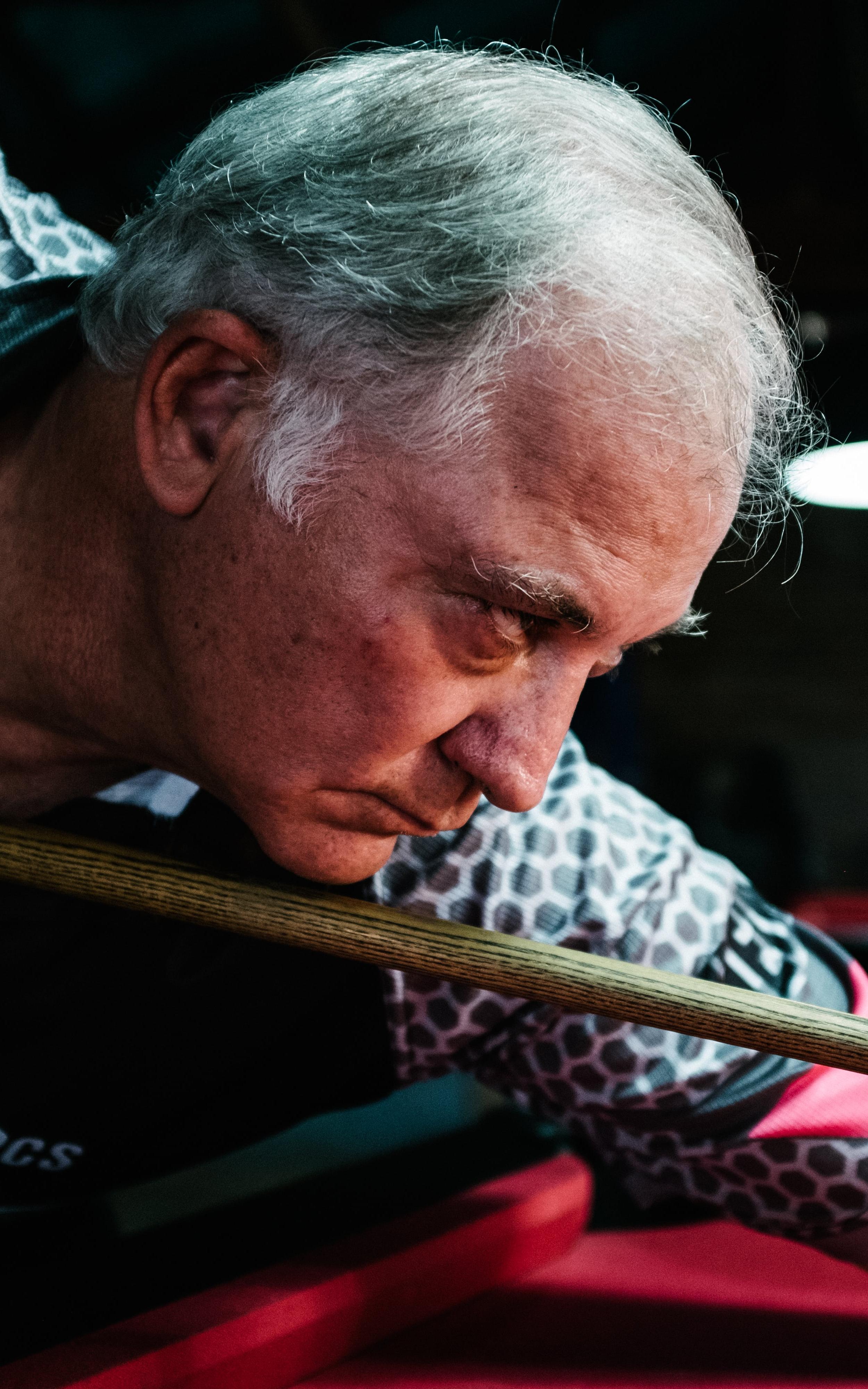 Man playing pool