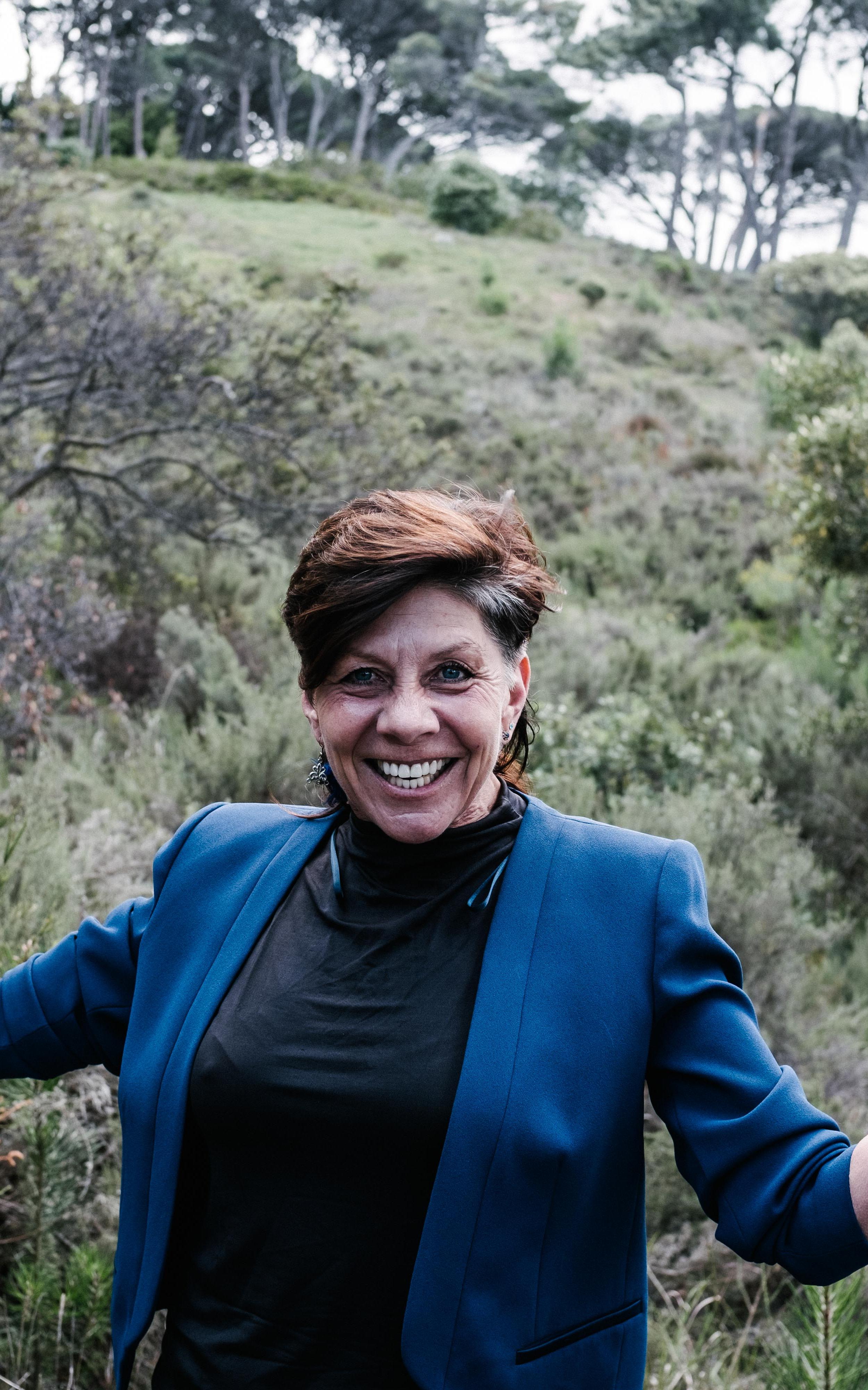 Woman with resurrection plants