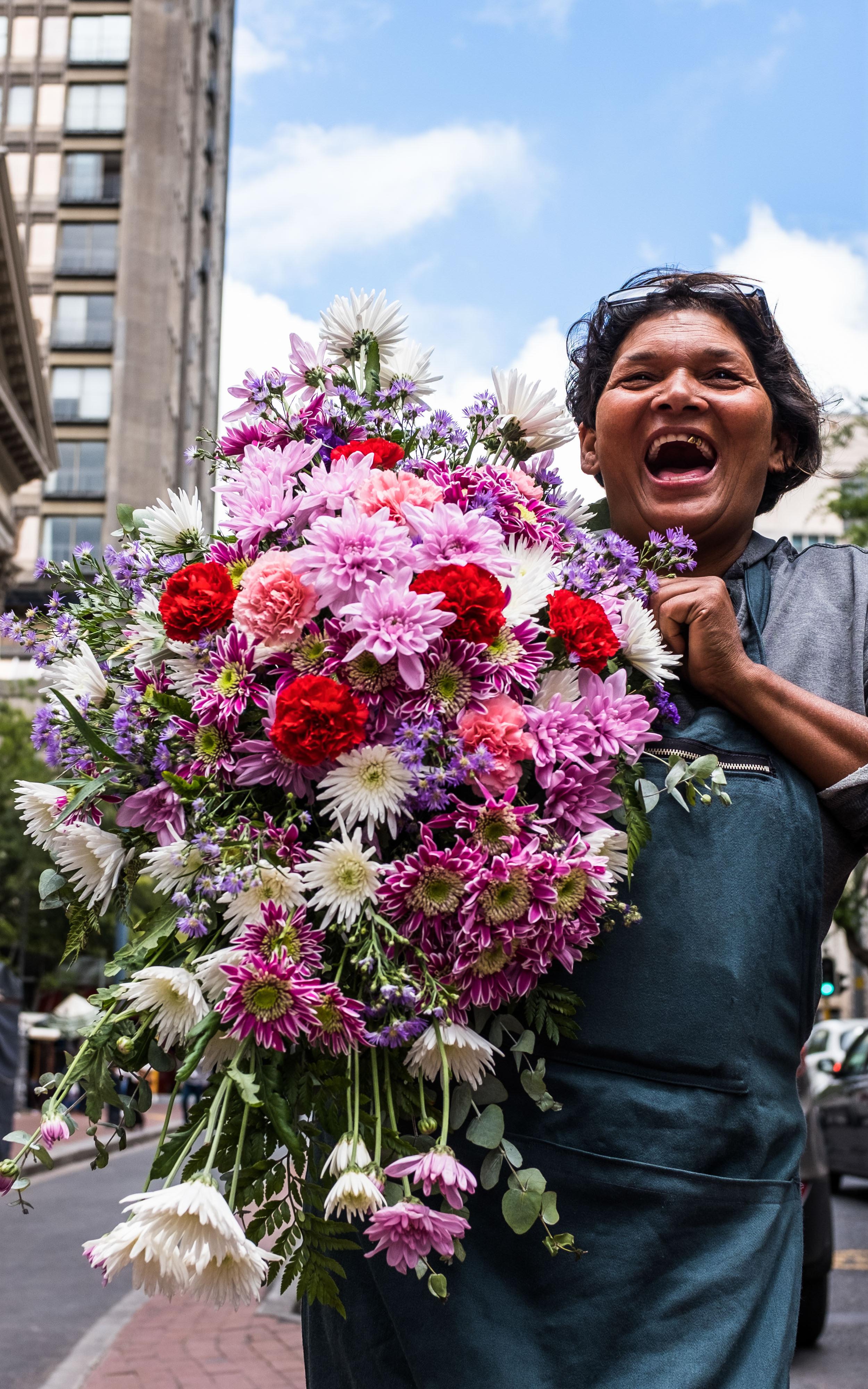 Determination. Guts. And bouquets of roses. Inside the life of a flower seller