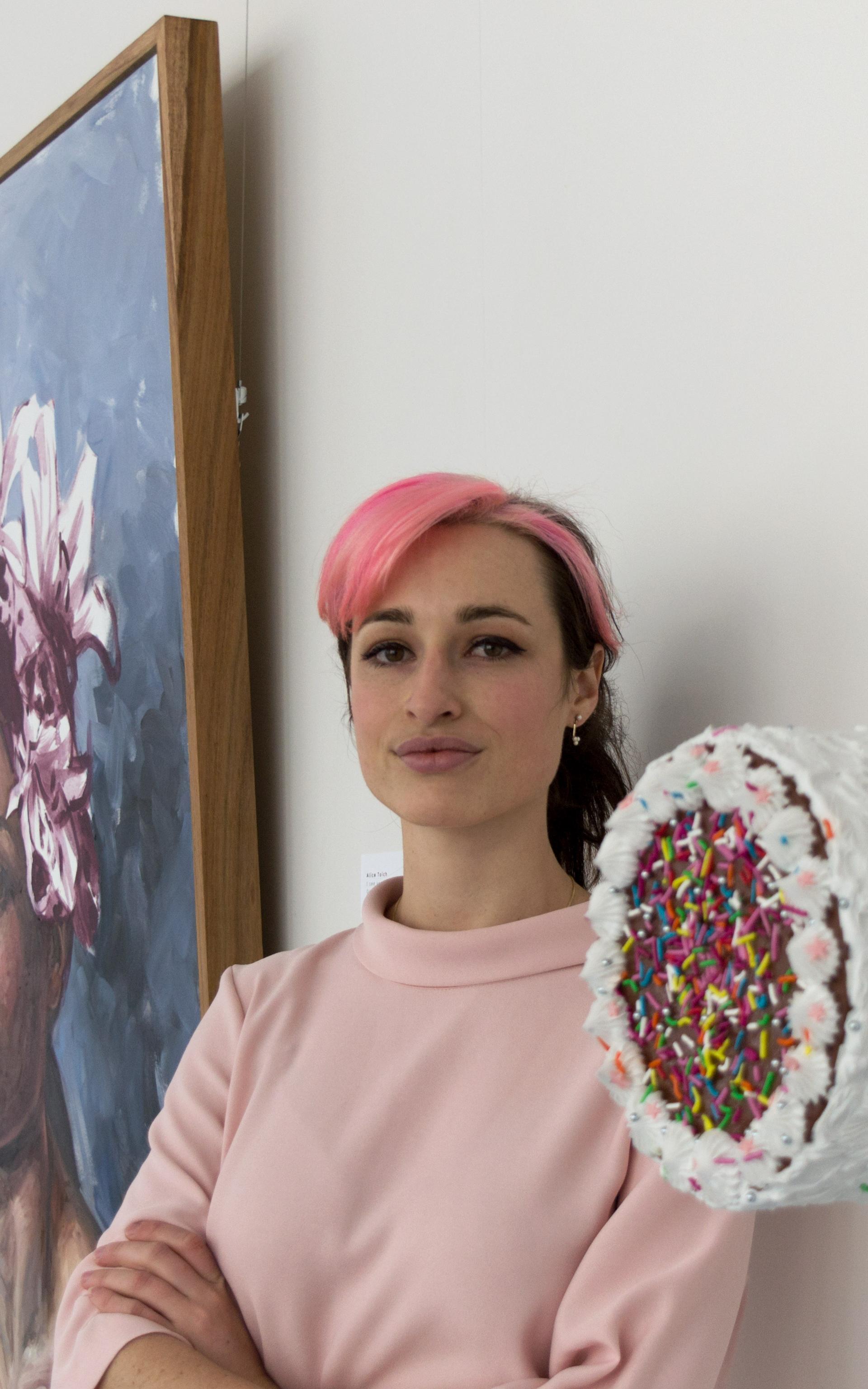 woman in her art studio.