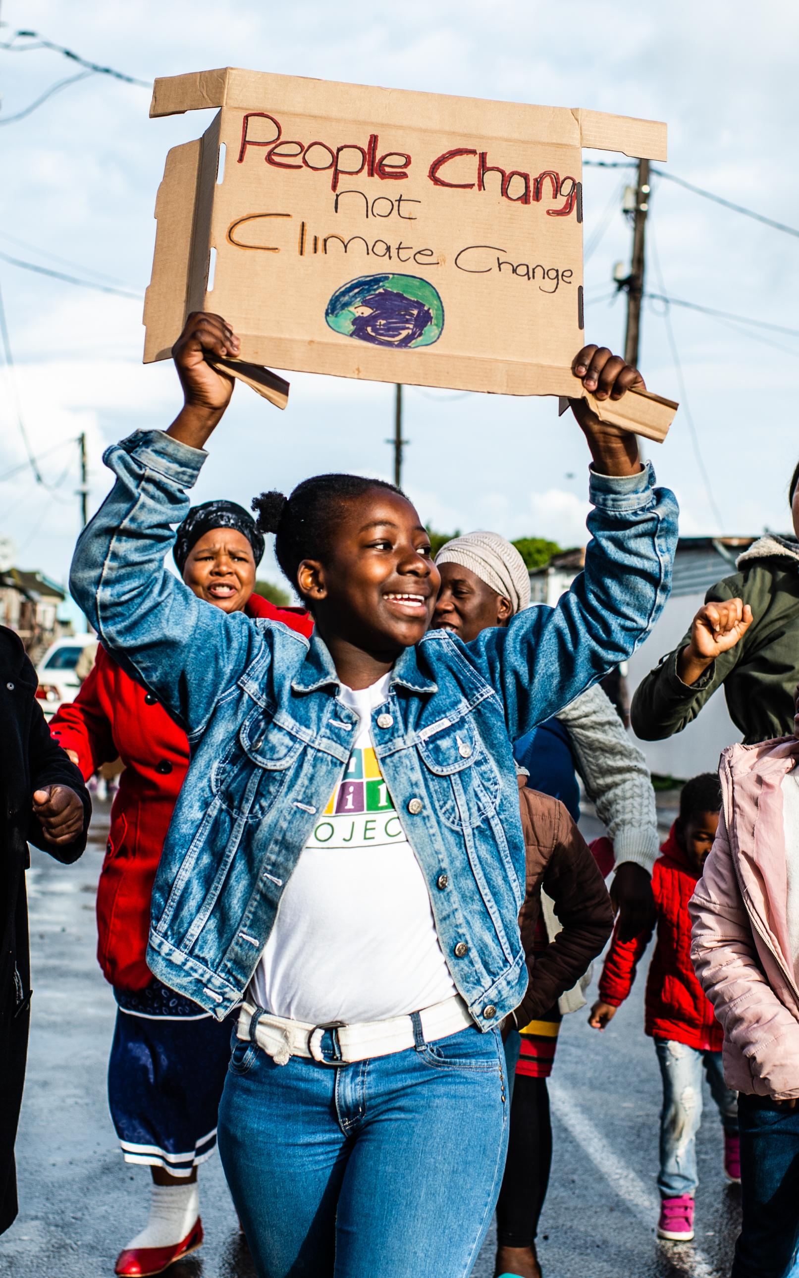 Yola joined global climate strikes and marched to Parliament in Cape Town.