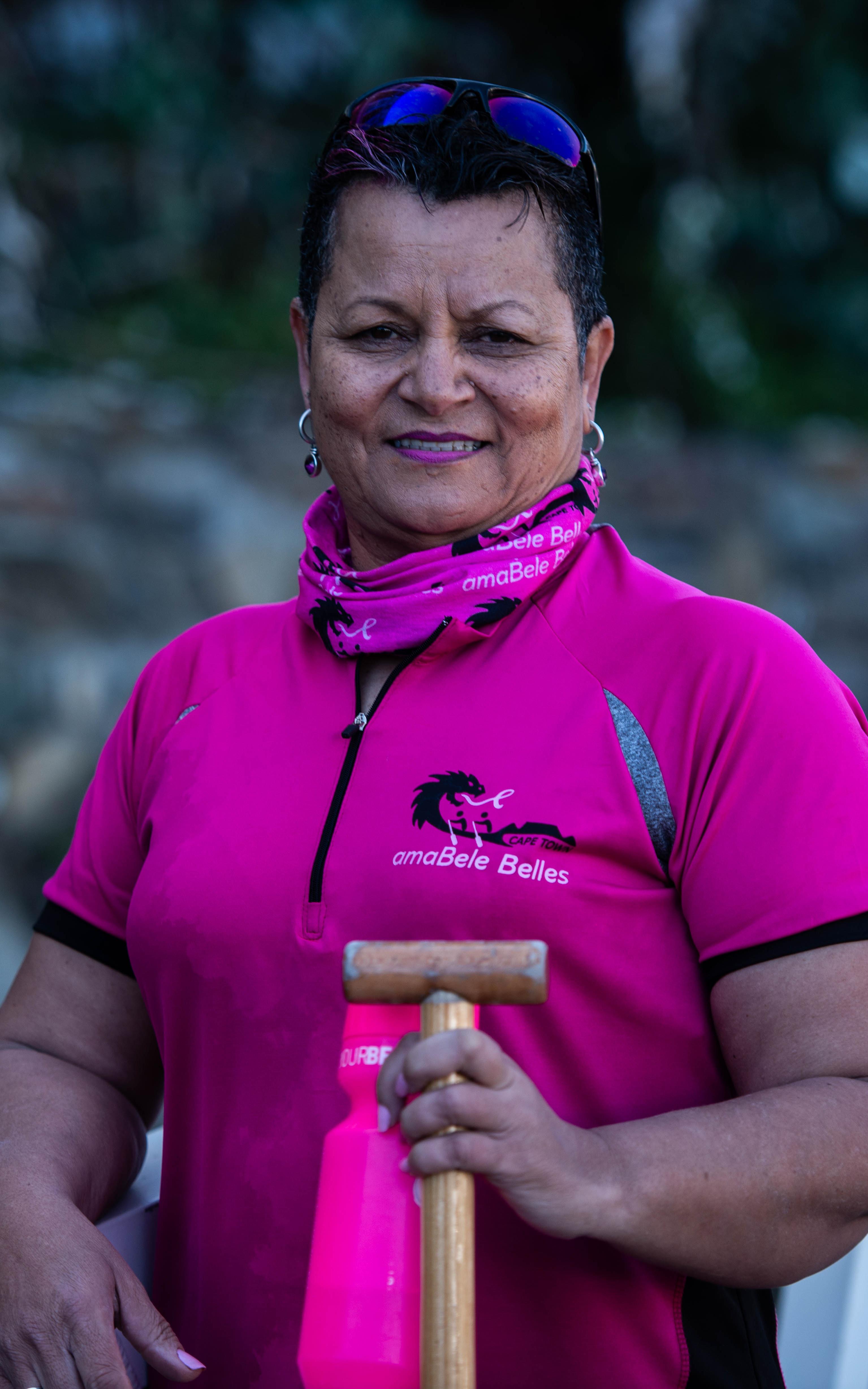 Woman smiling at camera