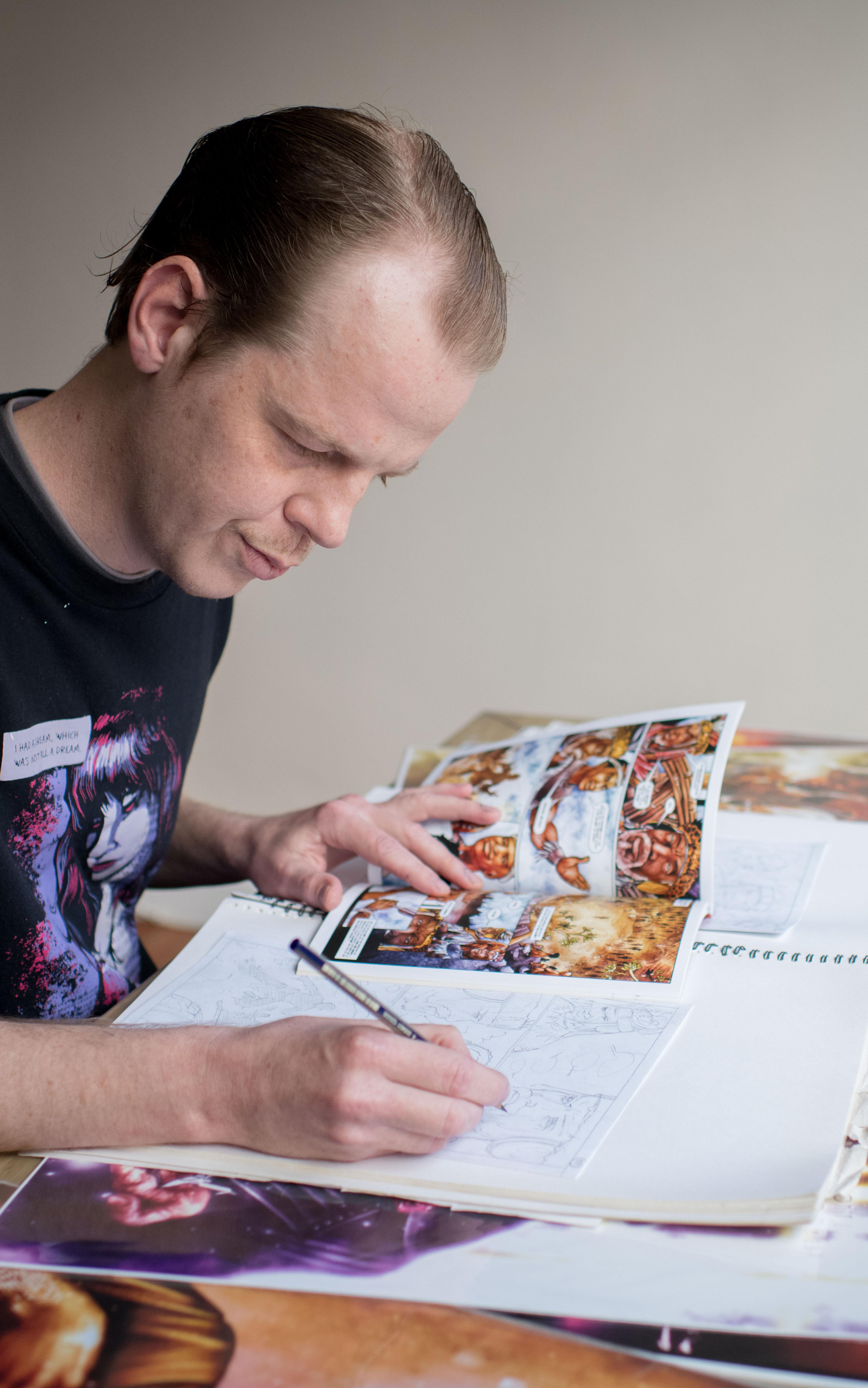 Meet the comic artist illustrating the South African heroes of history