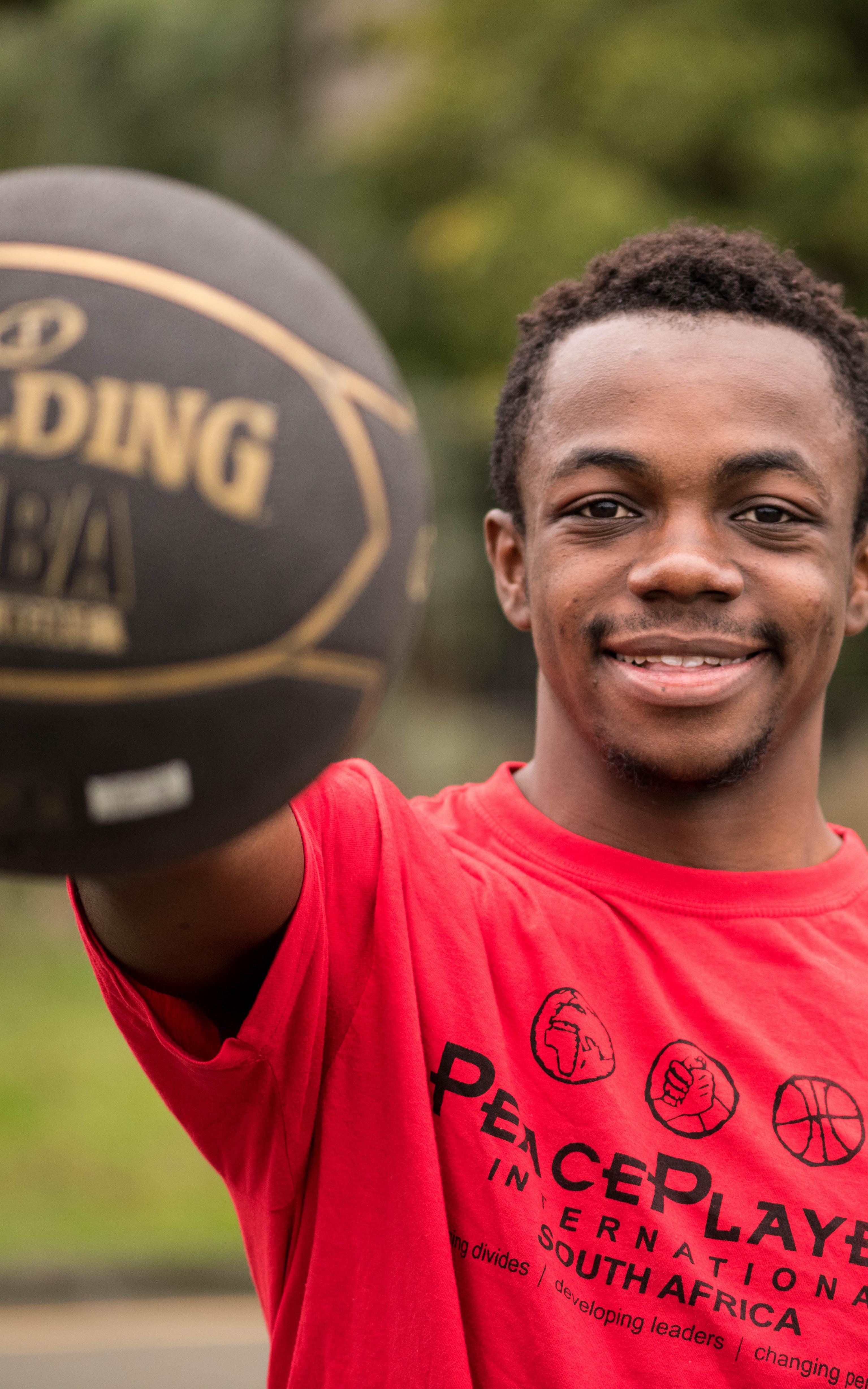 Yesterday he faced death. Today, the basketball court holds a brighter future