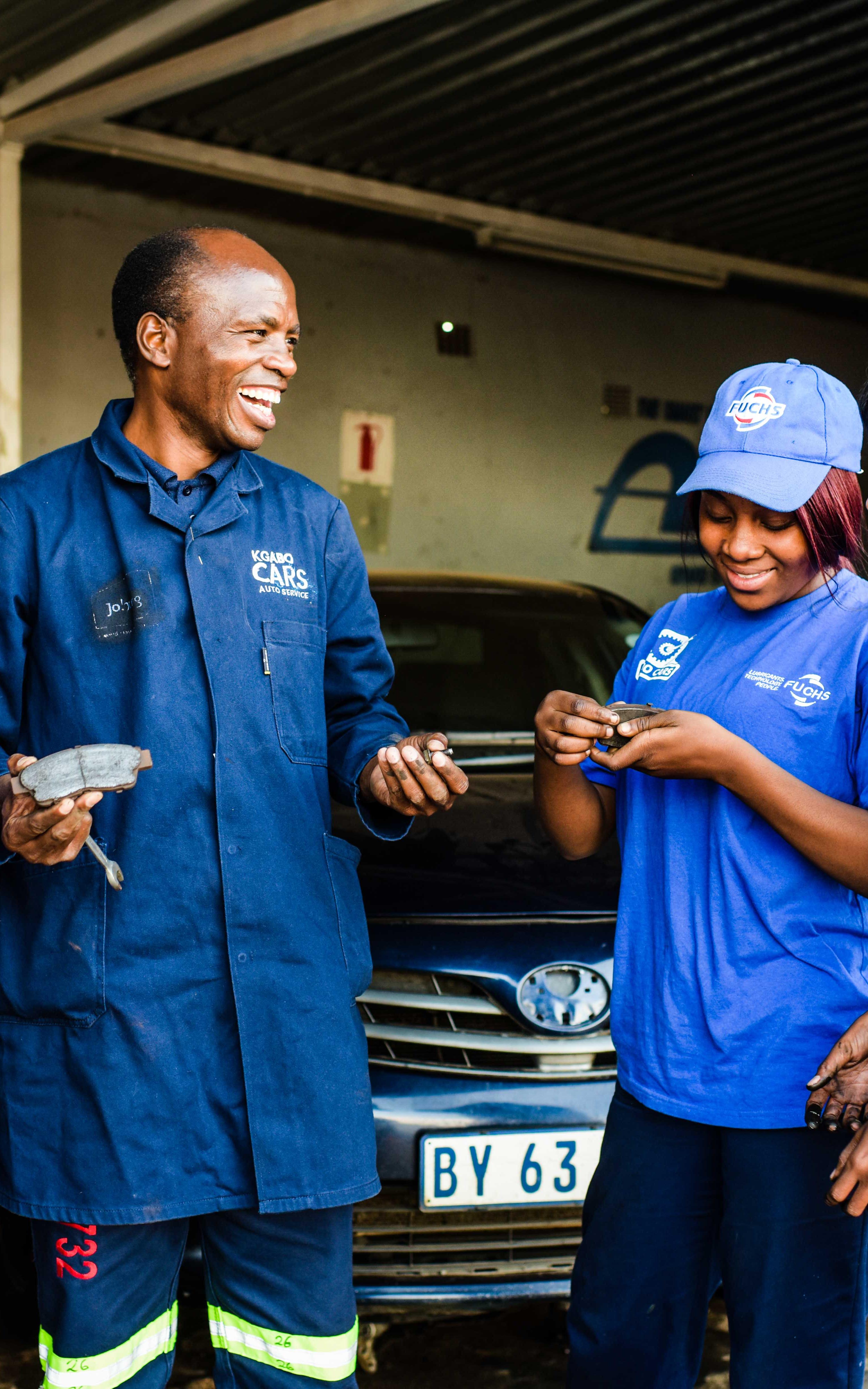 pursuit of gender equality in car fixing and offering job opportunities to the youth