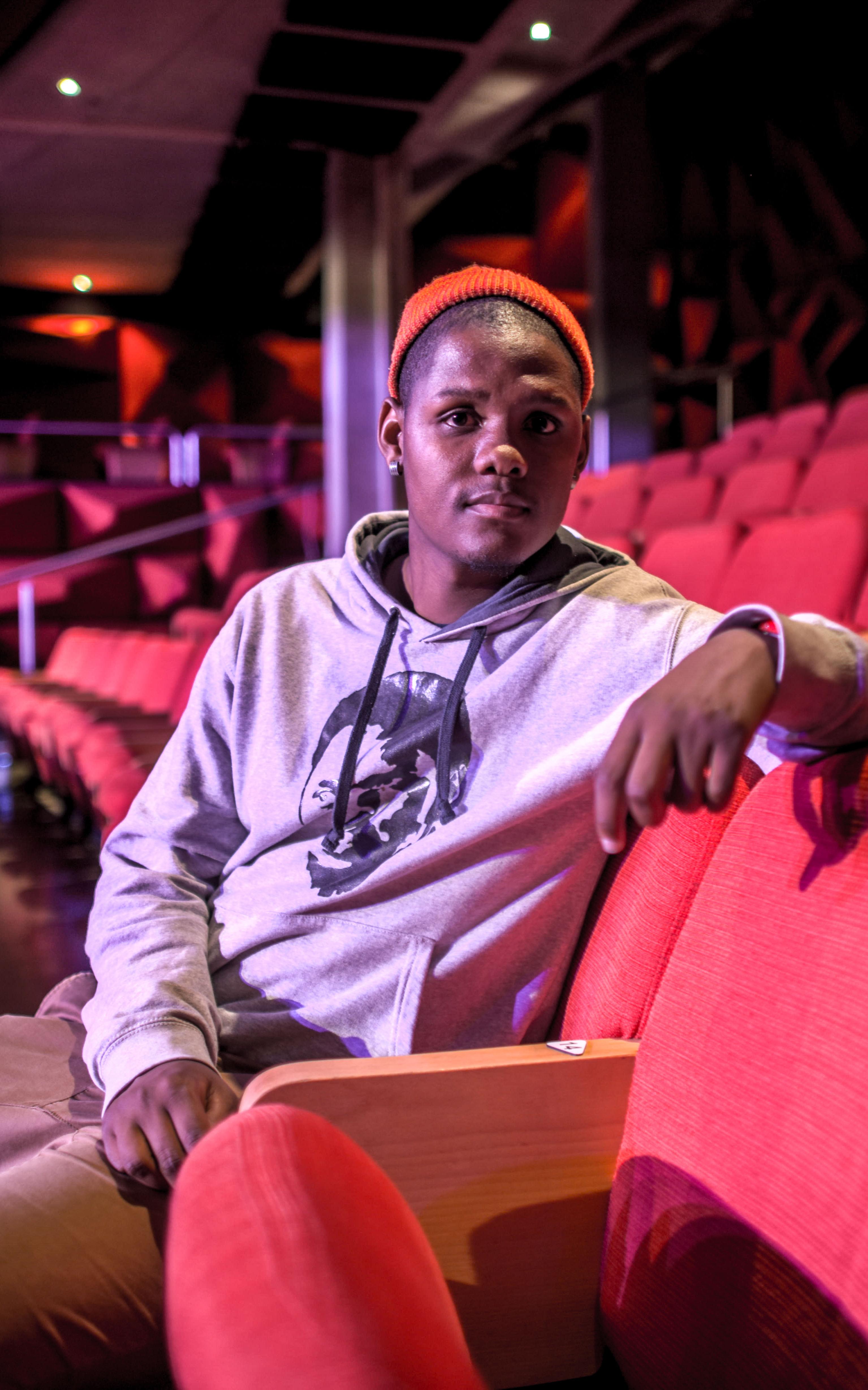 Man sitting in theatre