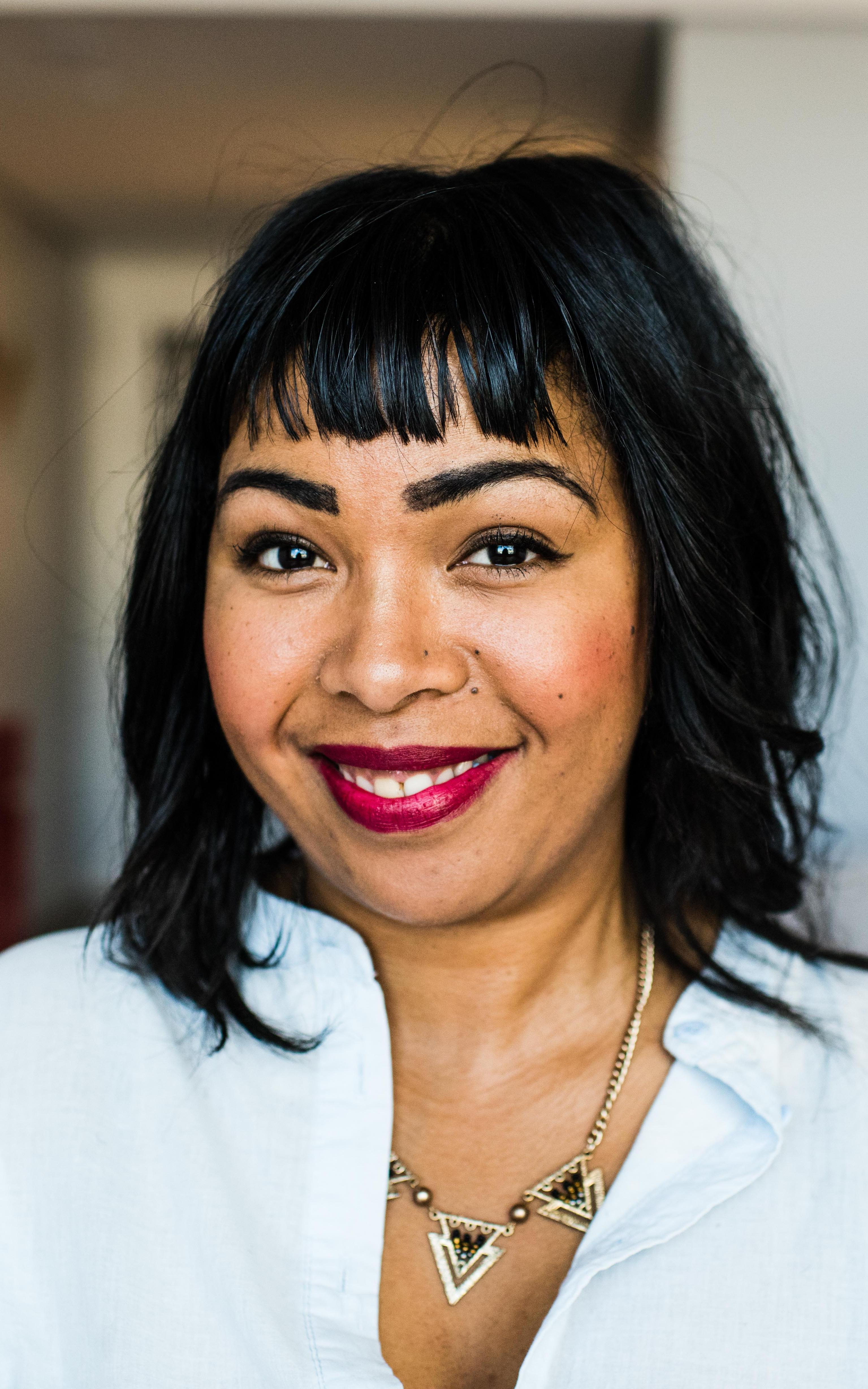 Woman smiling at camera