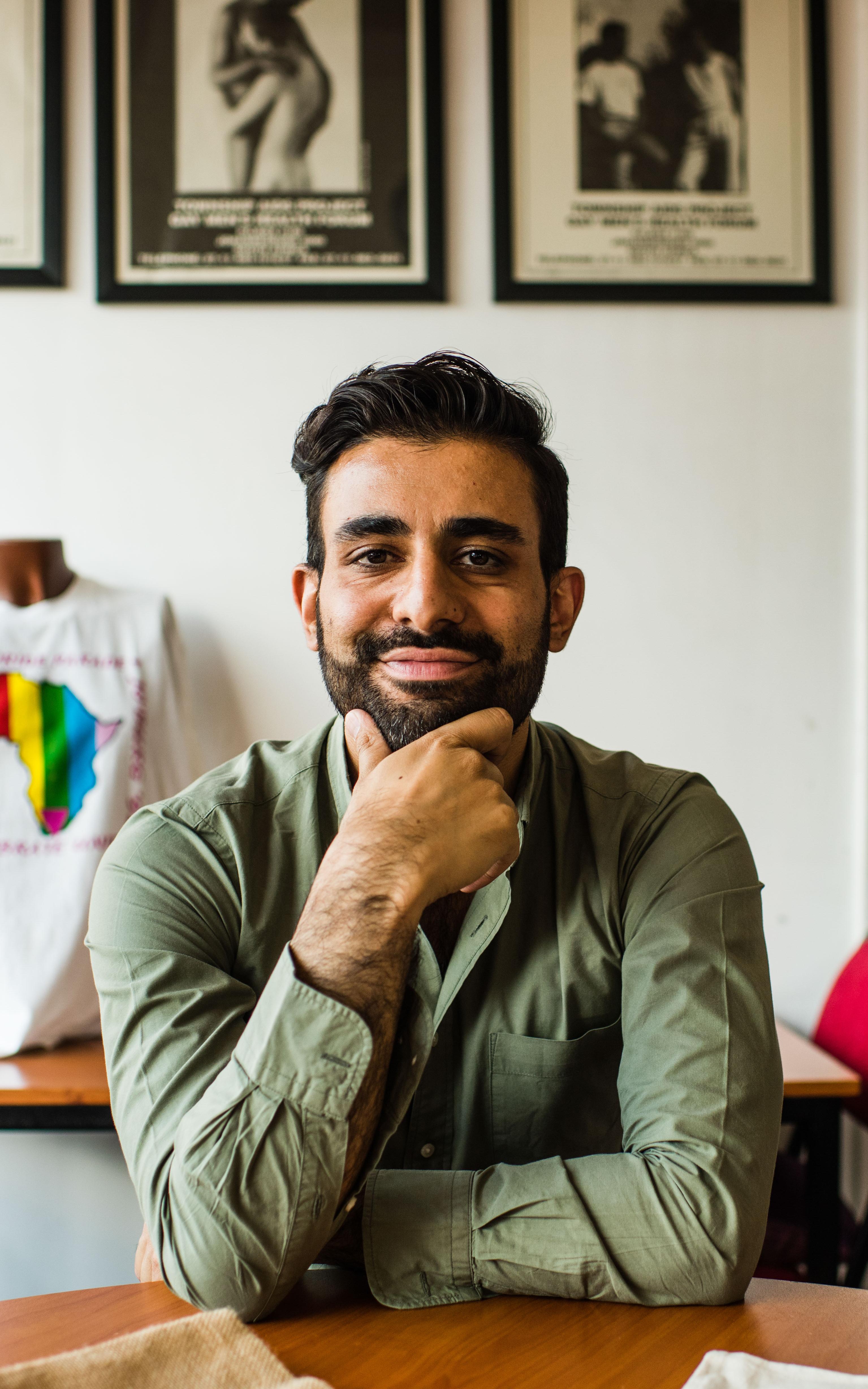 Man smiling at camera