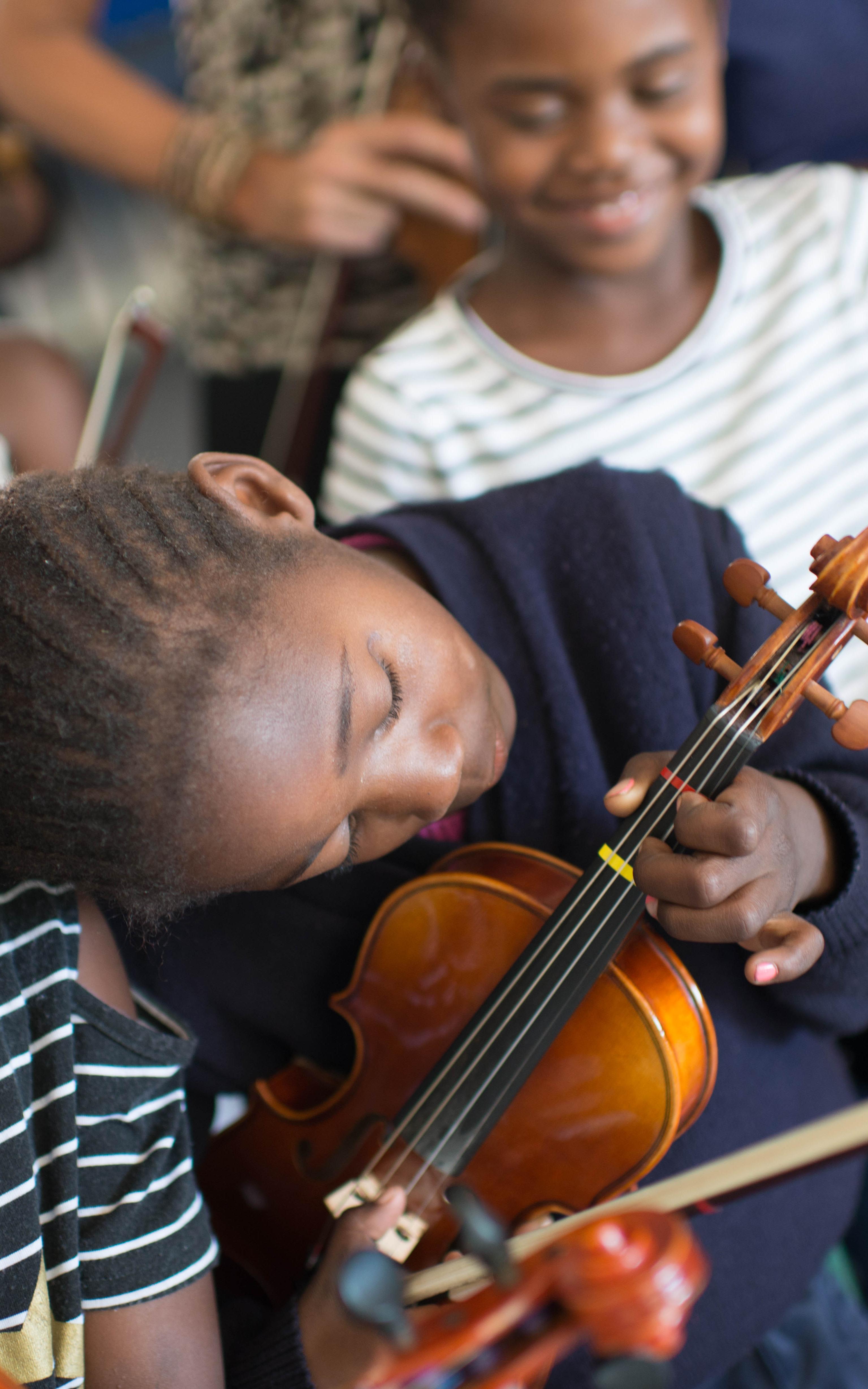 Girl with violin