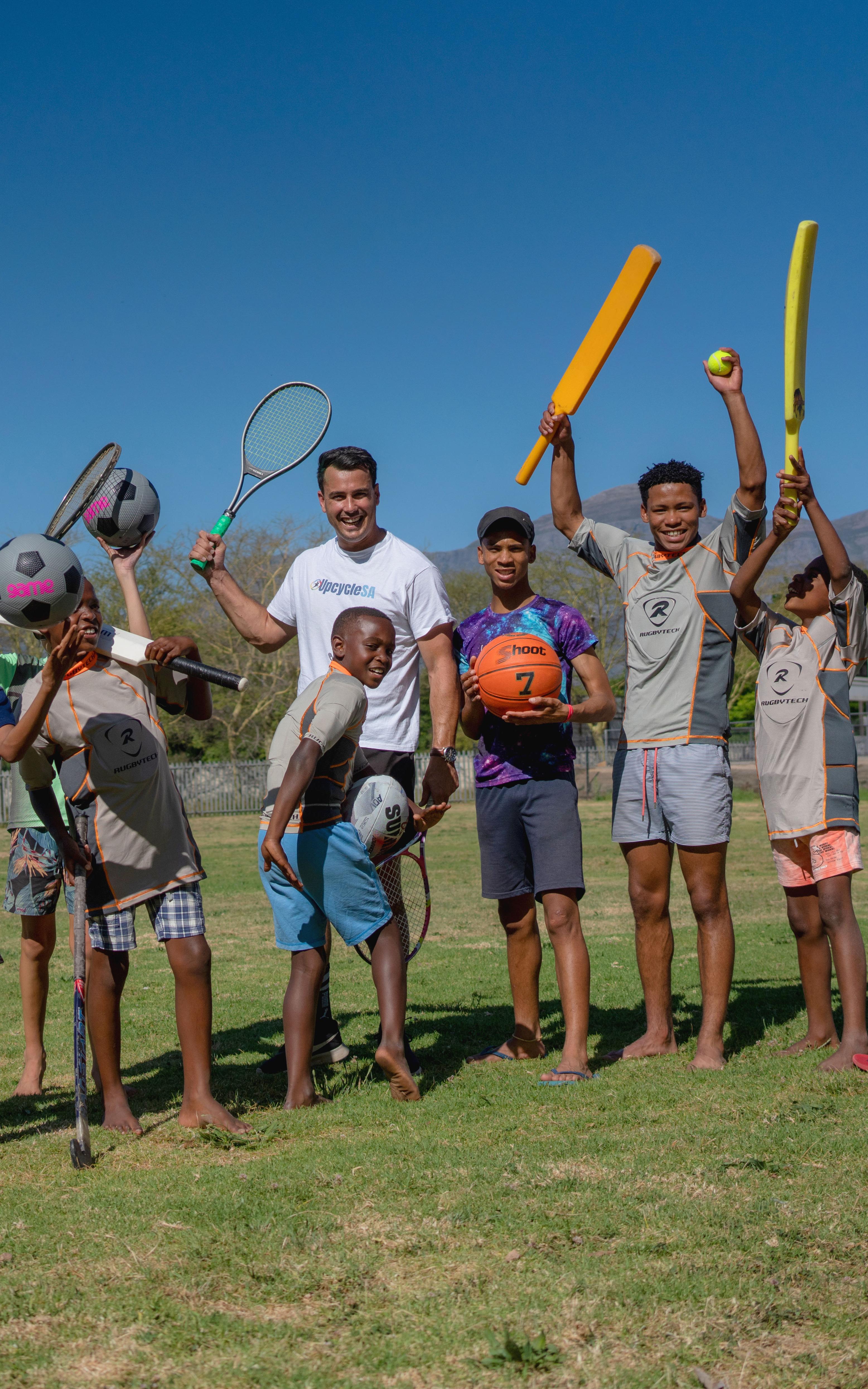 Empowering kids with upcycled sports gear