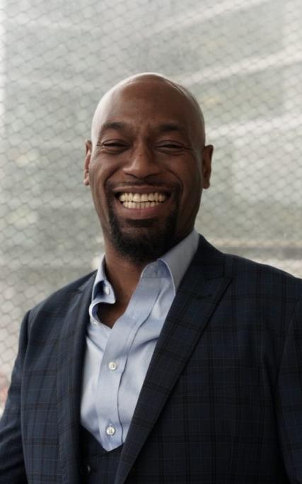 Man smiling. 
