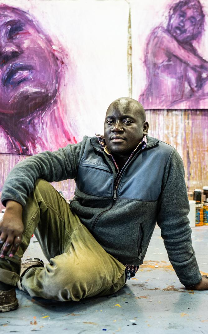 The painter depicting women’s struggles and strength.