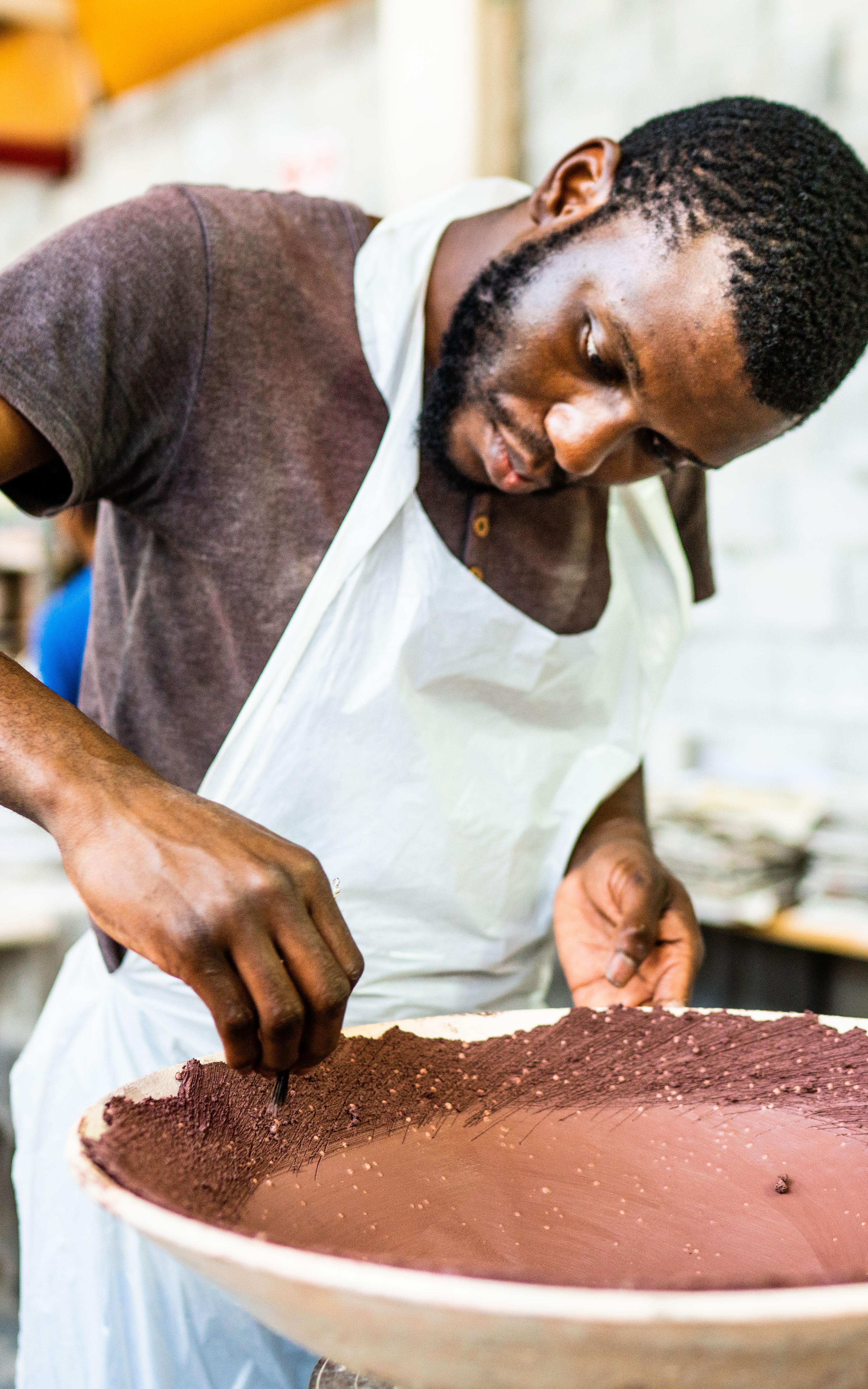 Art has been a way for a self taught potter to success.