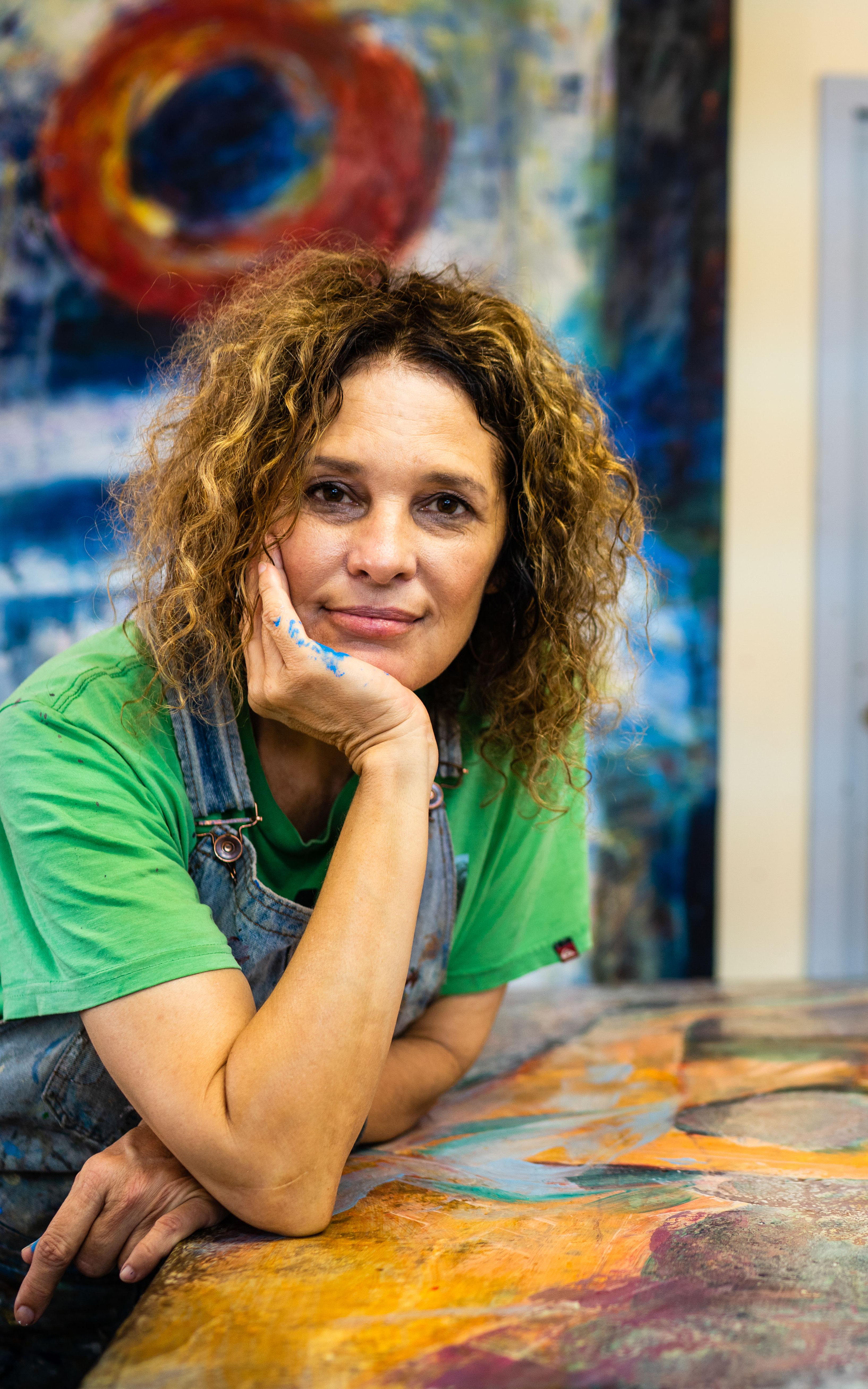 woman in her studio.