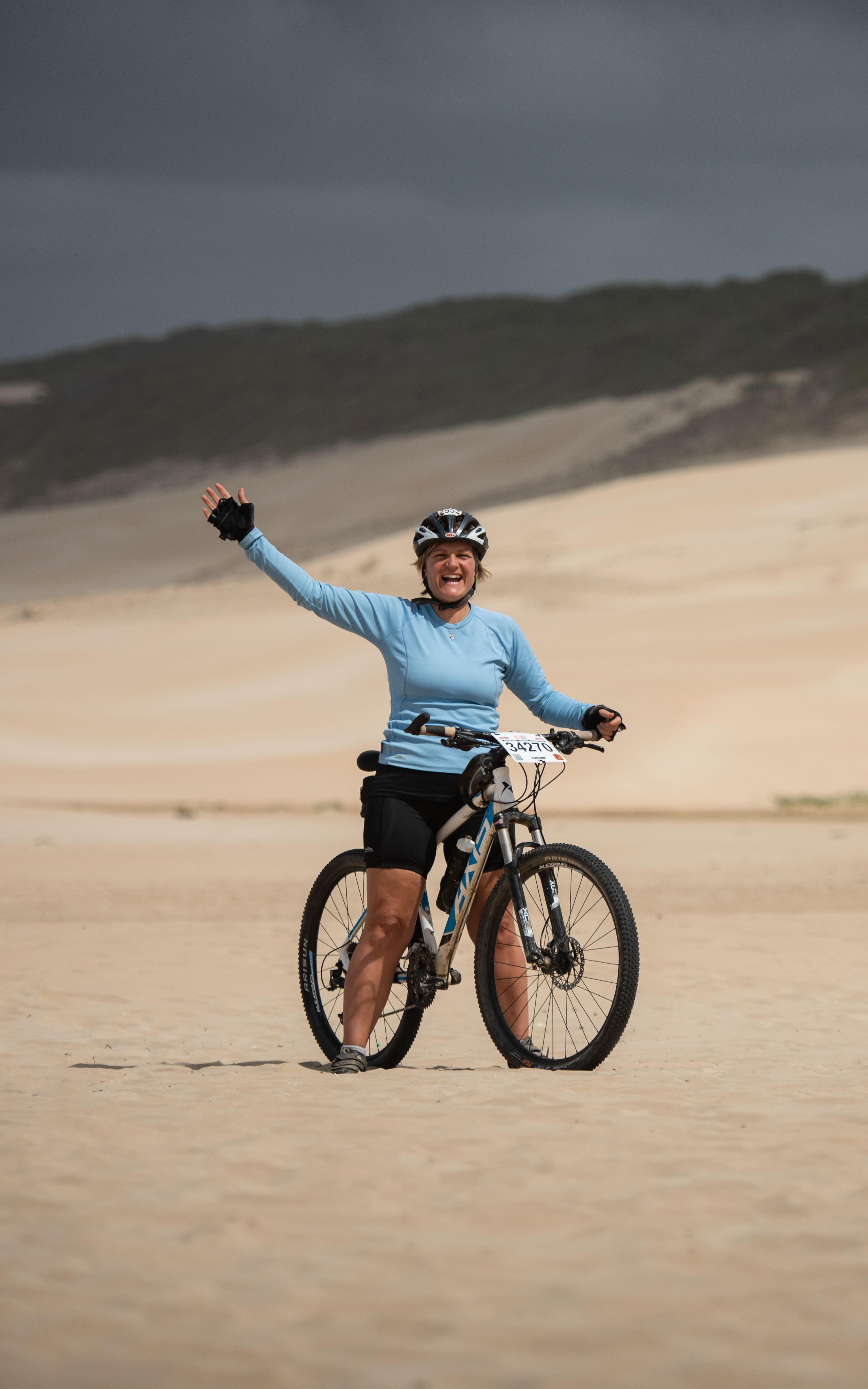 Woman on a bicycle
