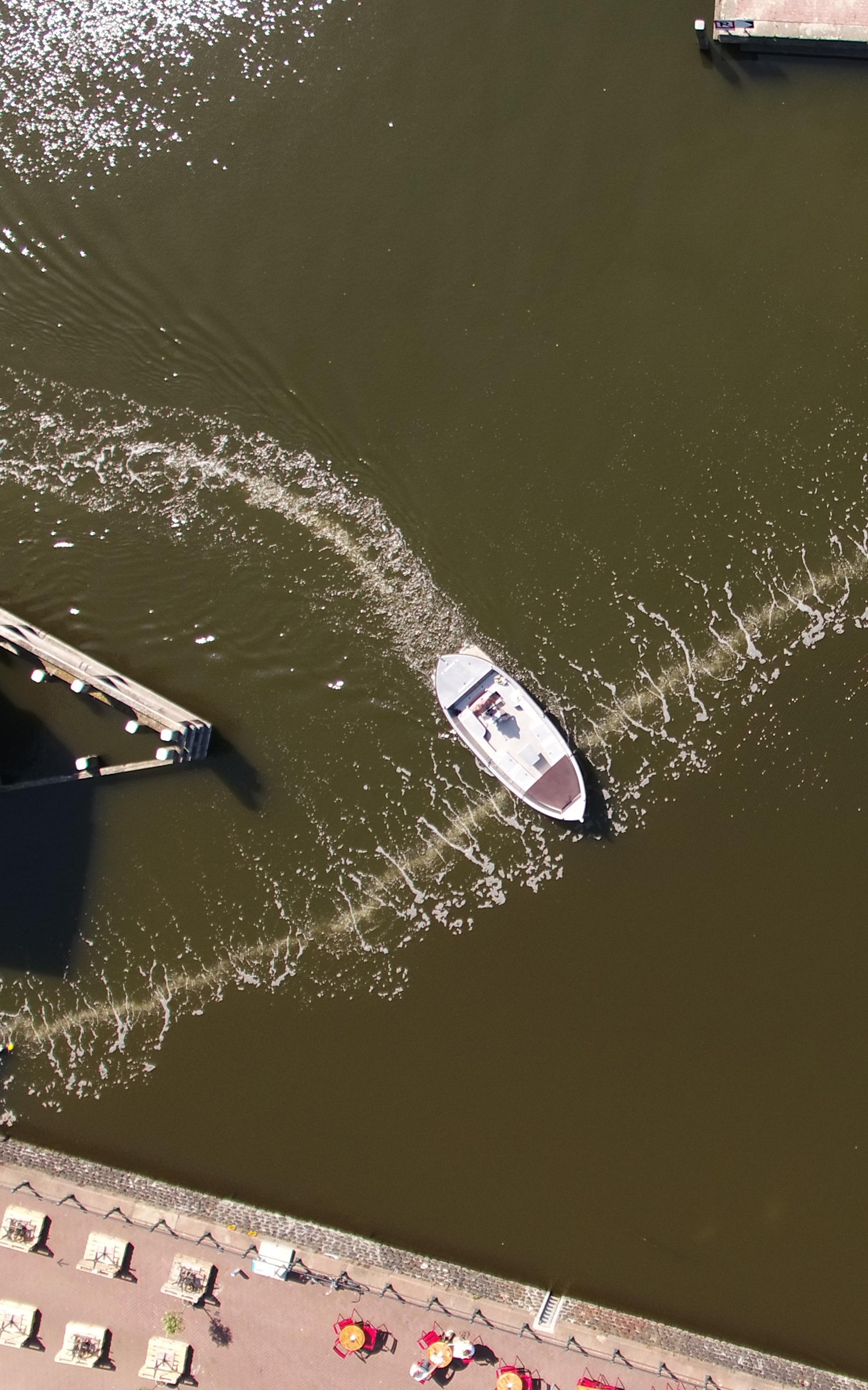 Beautiful News-aerial shot of boats