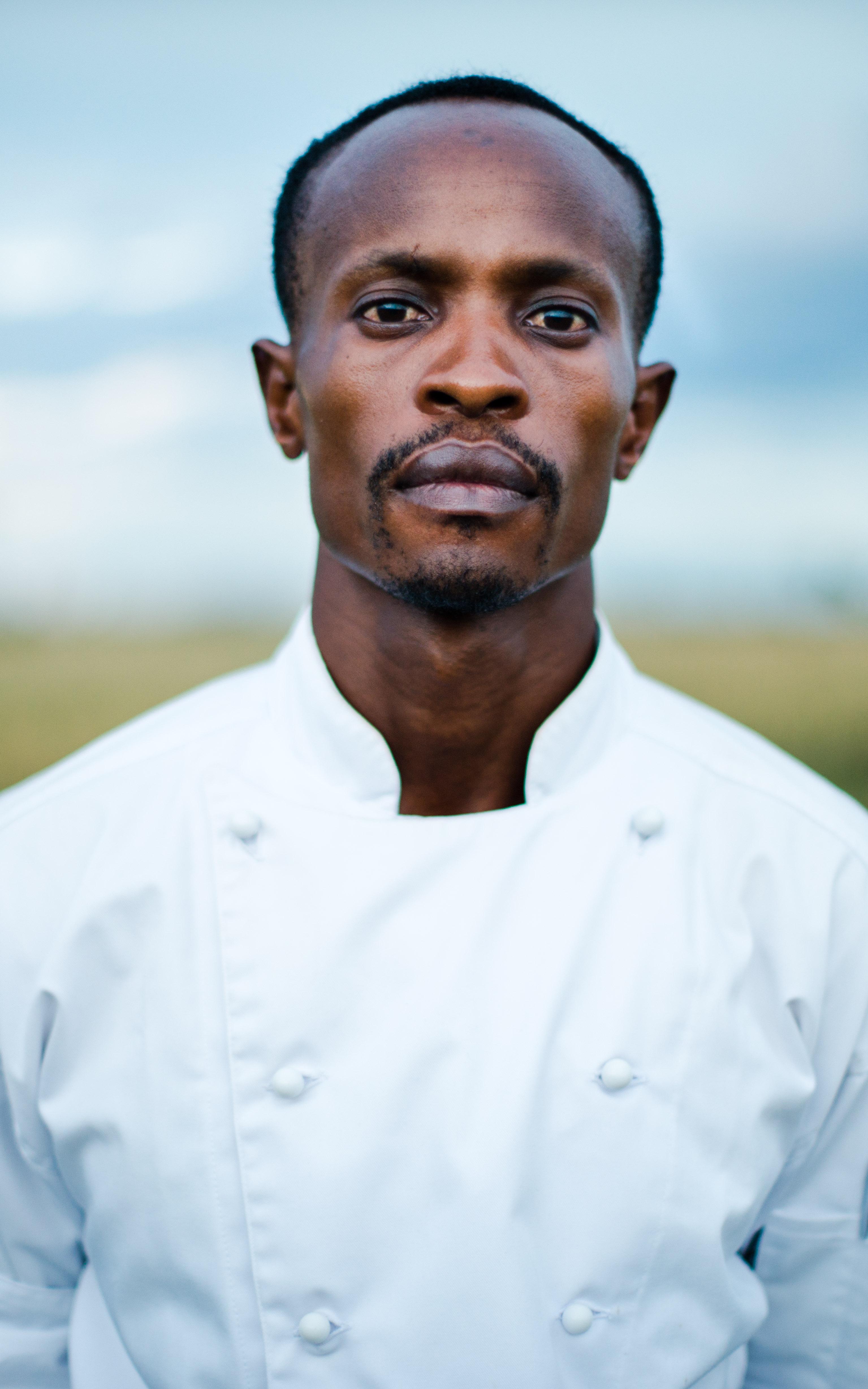 Chef in a field