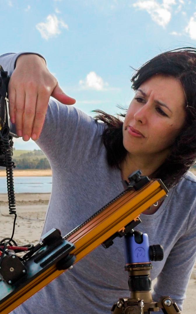 photographer looking at camera