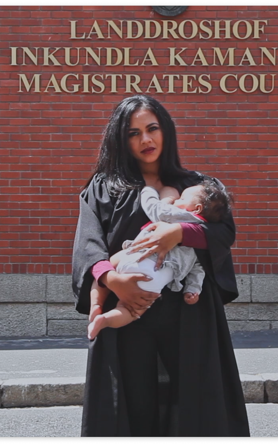 Woman breast feeding. 