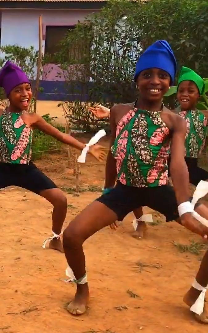 Beautiful News-Kids dancing in matching outfits.