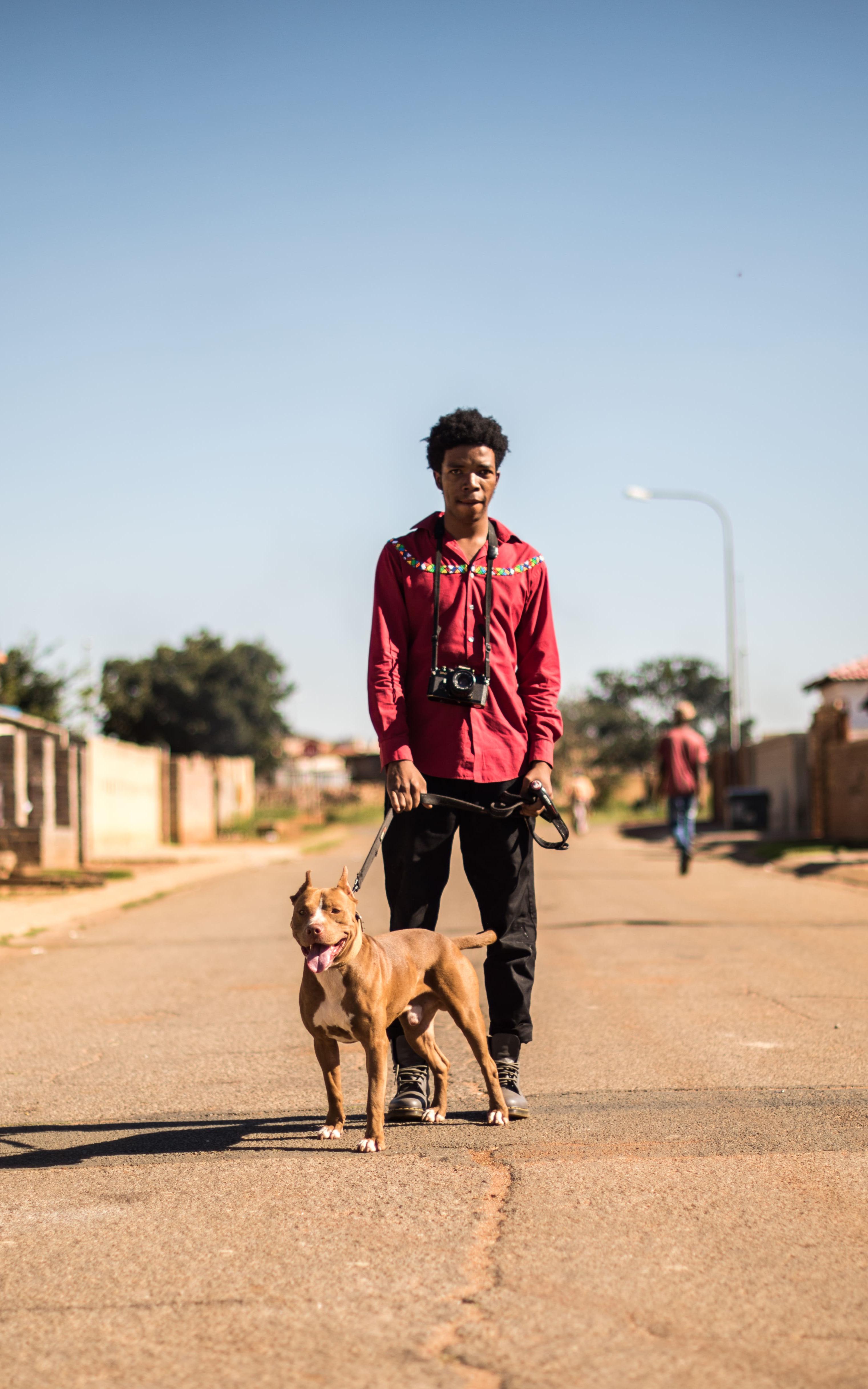 Man with a dog