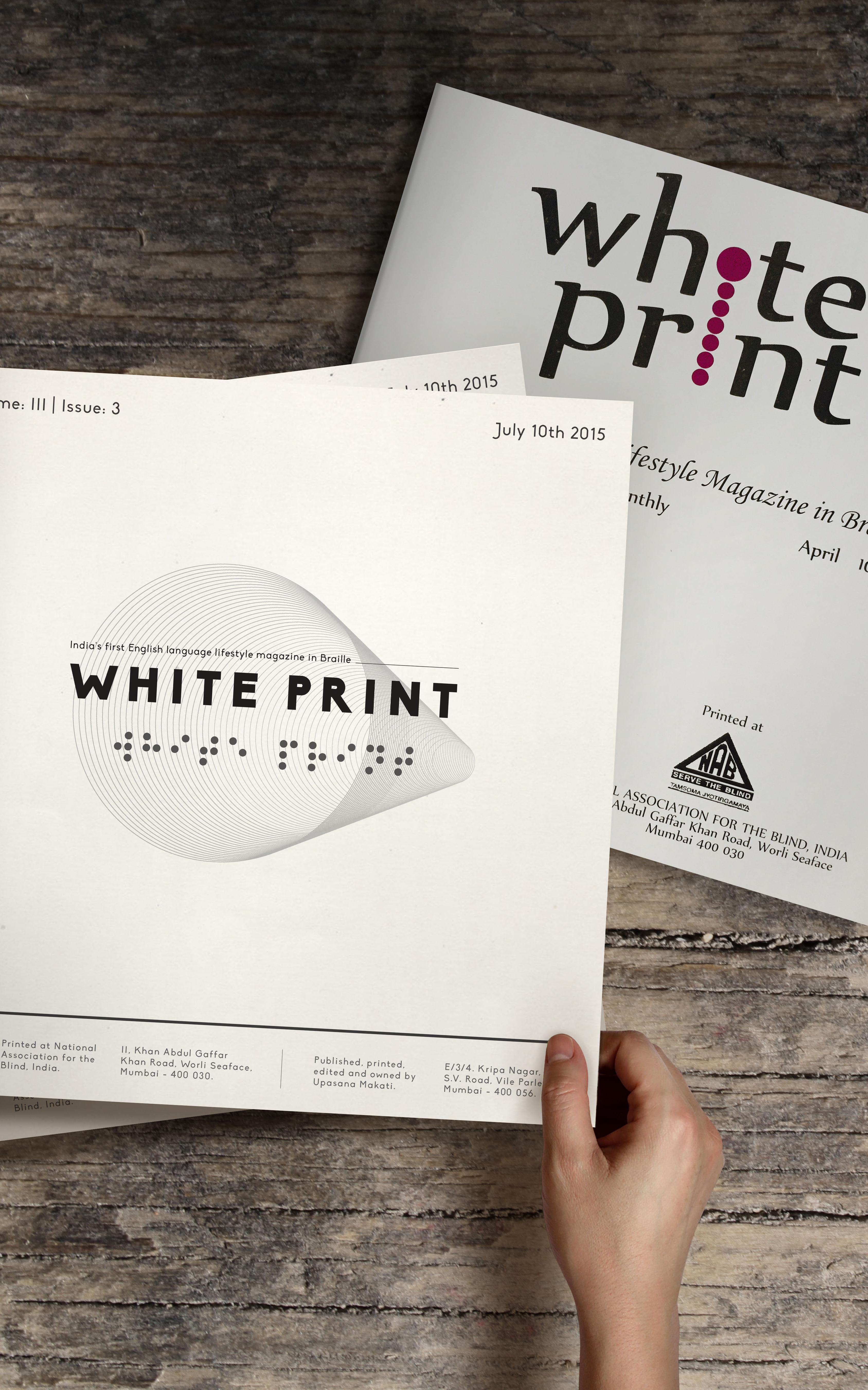 Beautiful News-White Print braille