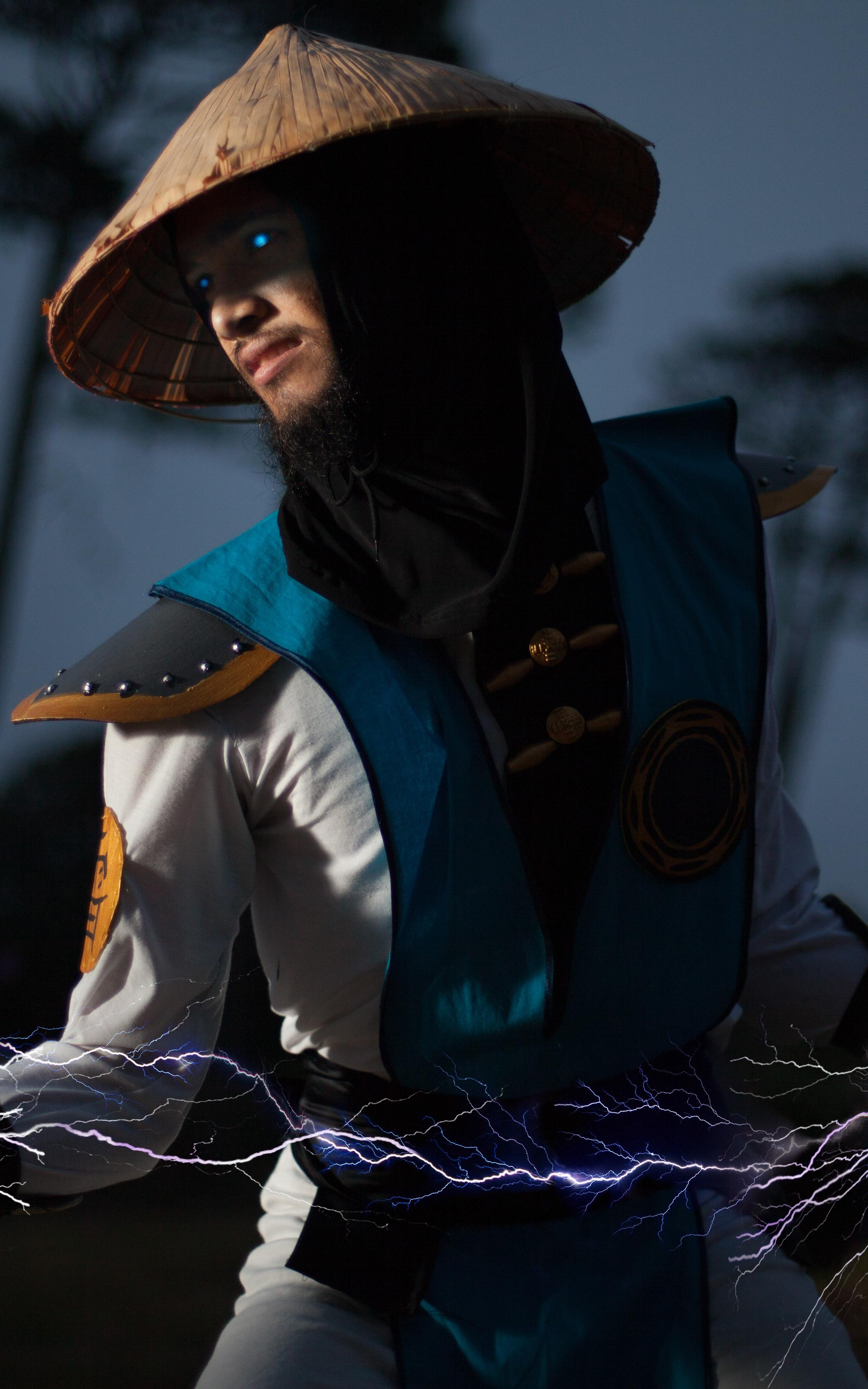 Man in cosplay outfit