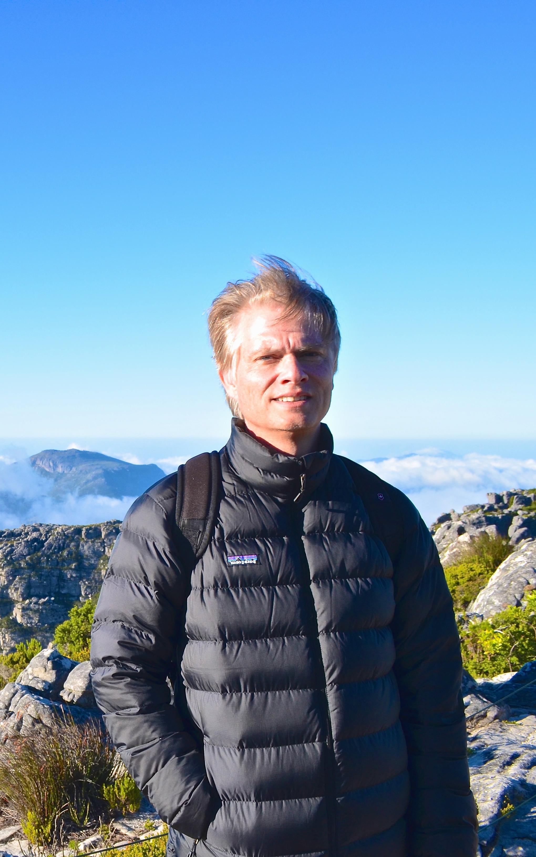 Man on a mountain. 