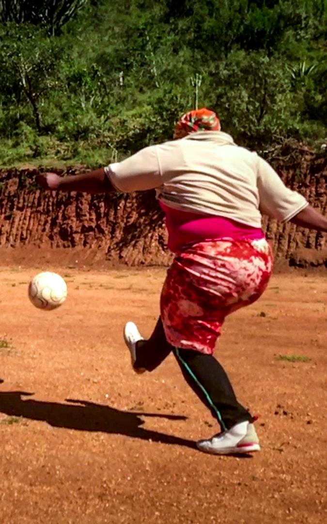 Grandmothers Playing Soccer