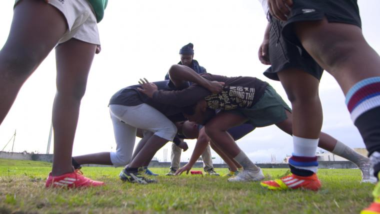 Rugby scrum