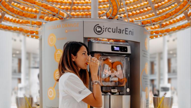 Beautiful News-Woman drinking orange juice