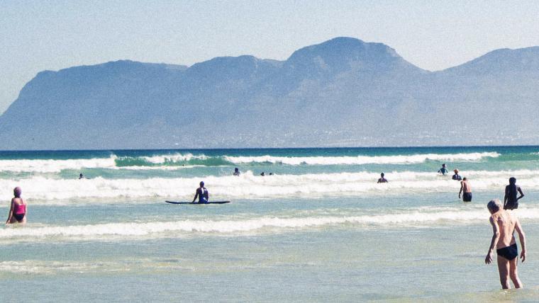 People swimming in ocean