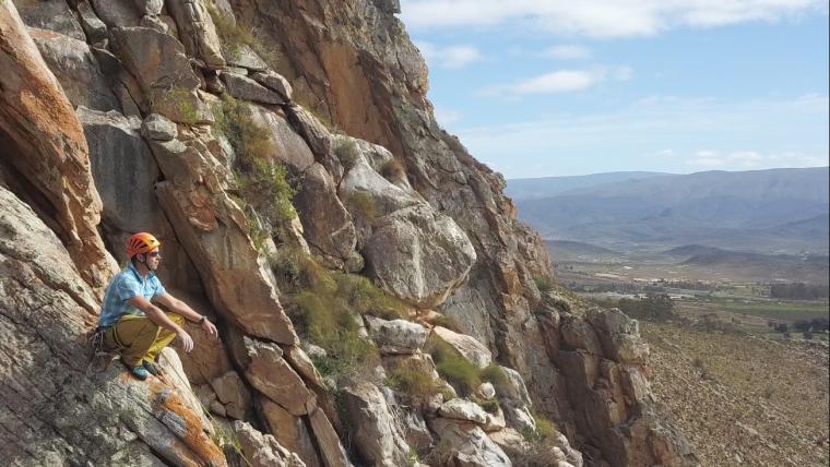 The climbing enthusiast exploring the best routes in Montagu