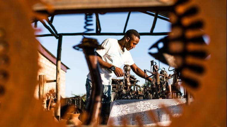 Meet the artist welding a future out of scrap metal