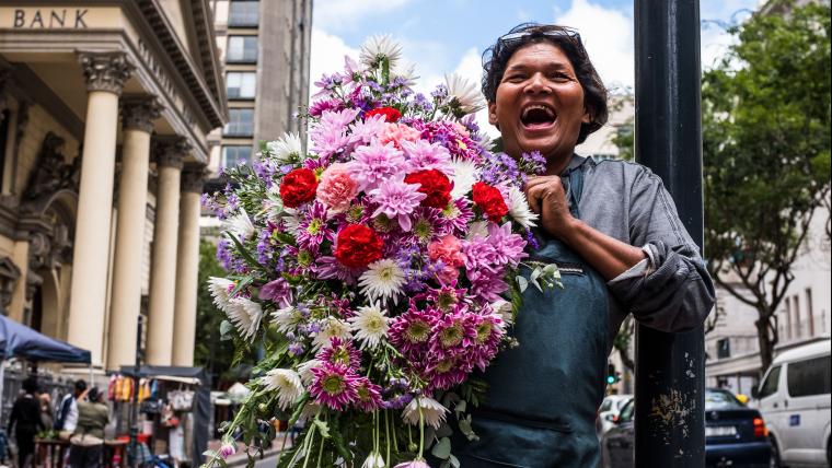 Determination. Guts. And bouquets of roses. Inside the life of a flower seller