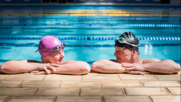 The husband and wife team who fell in love with swimming, and each other