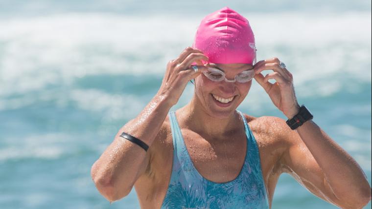 The woman who left the pool to swim marathons at sea