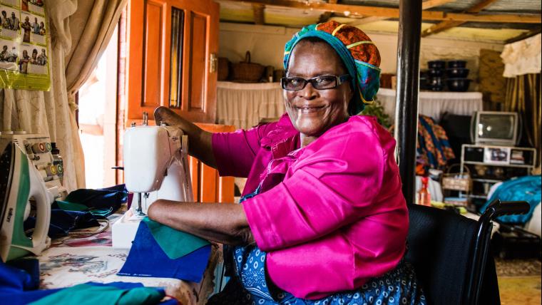 This grandmother is a sewing sensation, even after losing three limbs