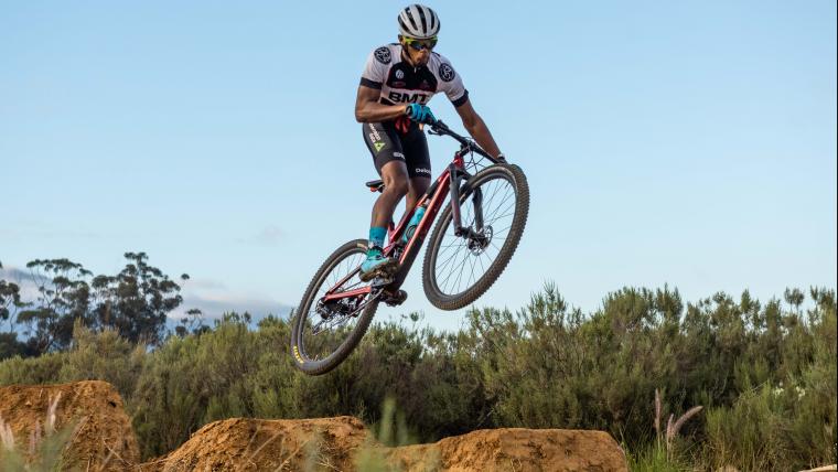 The mountain biker using his past to push towards his future