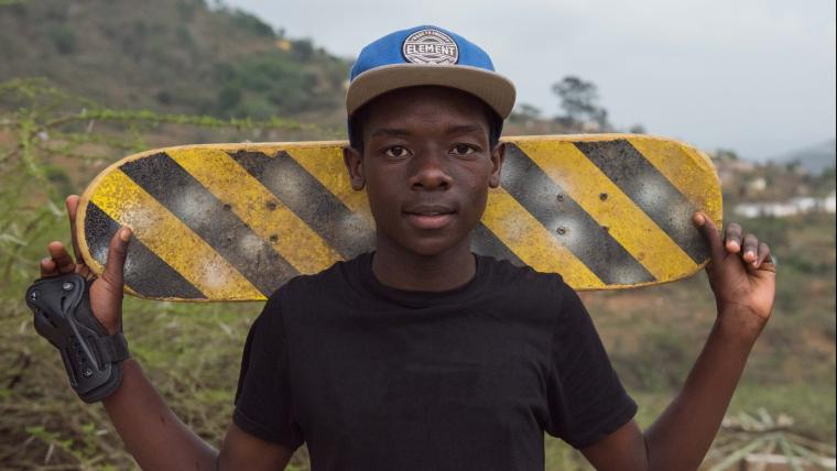 Beating boredom with a skateboard, these teenagers are riding their way to potential